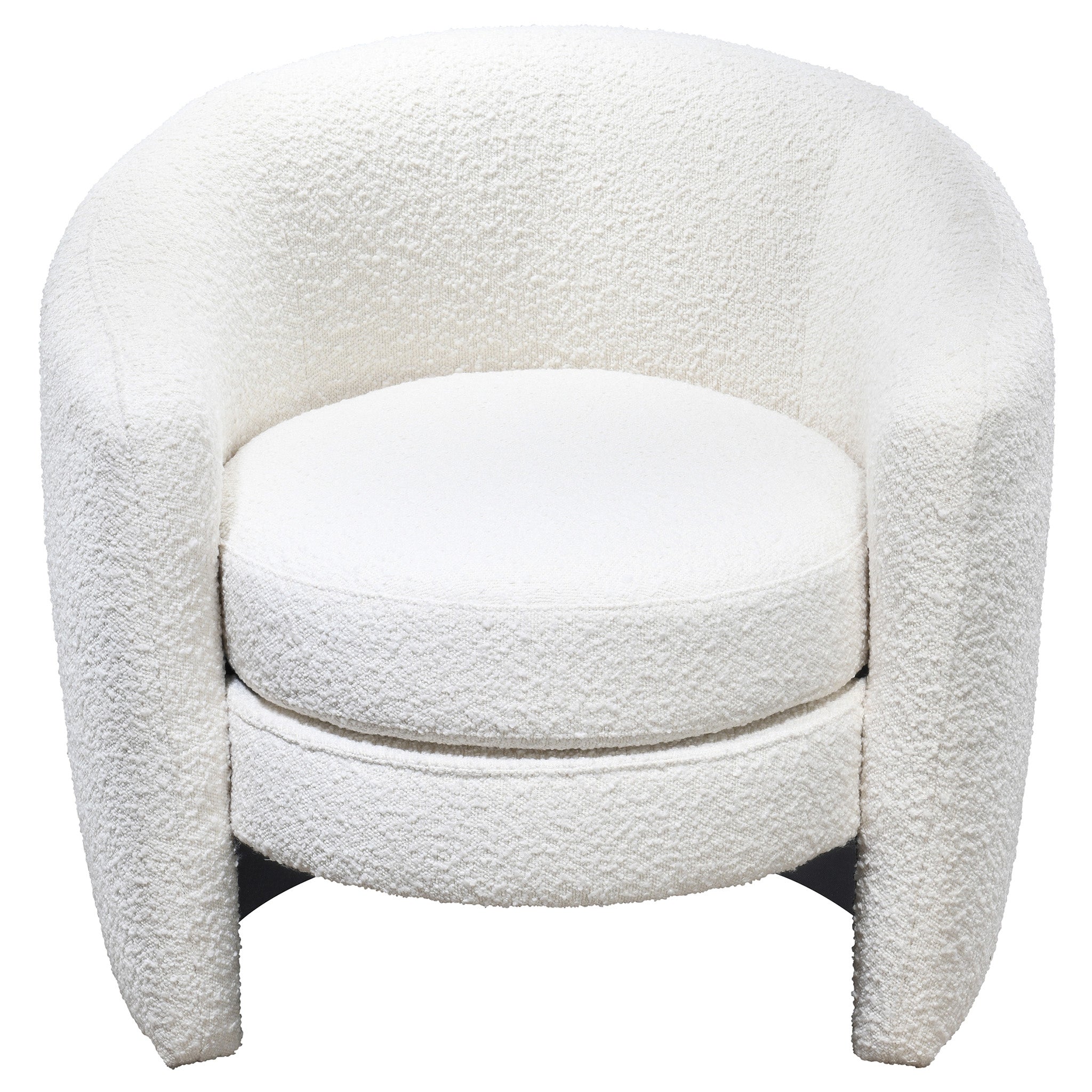 Axis Lounge Chair White Boucle Mid in Mod Houston TX MidinMod