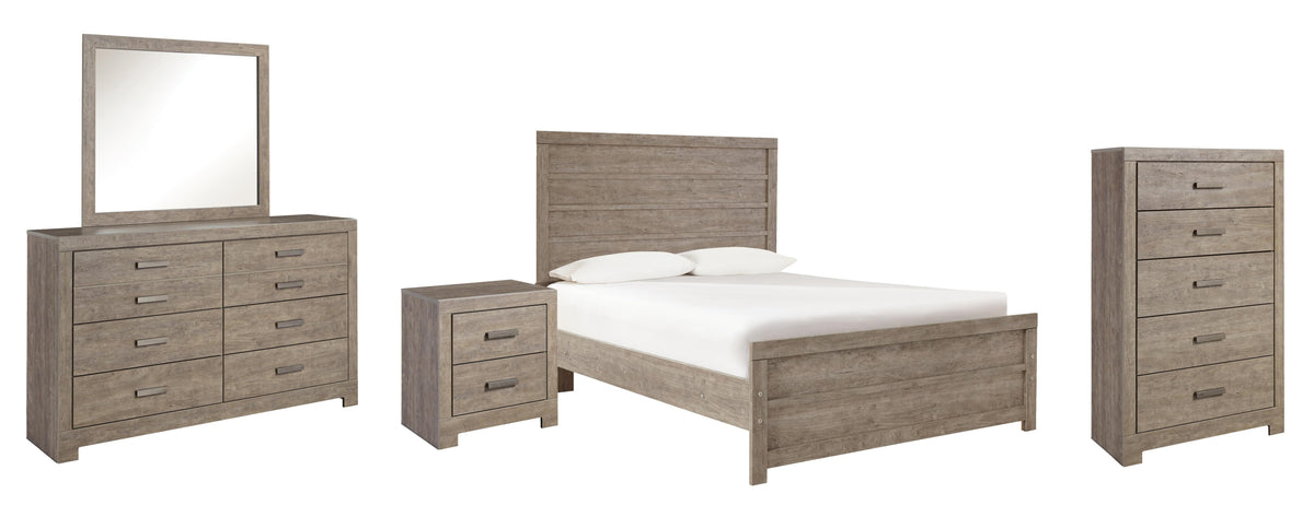 Culverbach Full Panel Bed, Dresser, Mirror, Chest and Nightstand