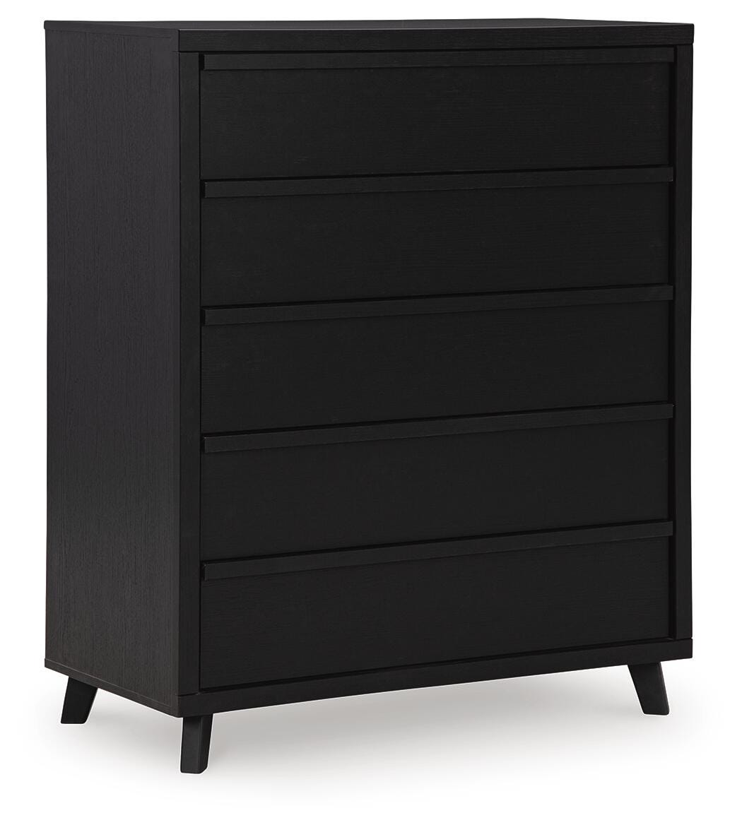 Danziar Five Drawer Wide Dresser
