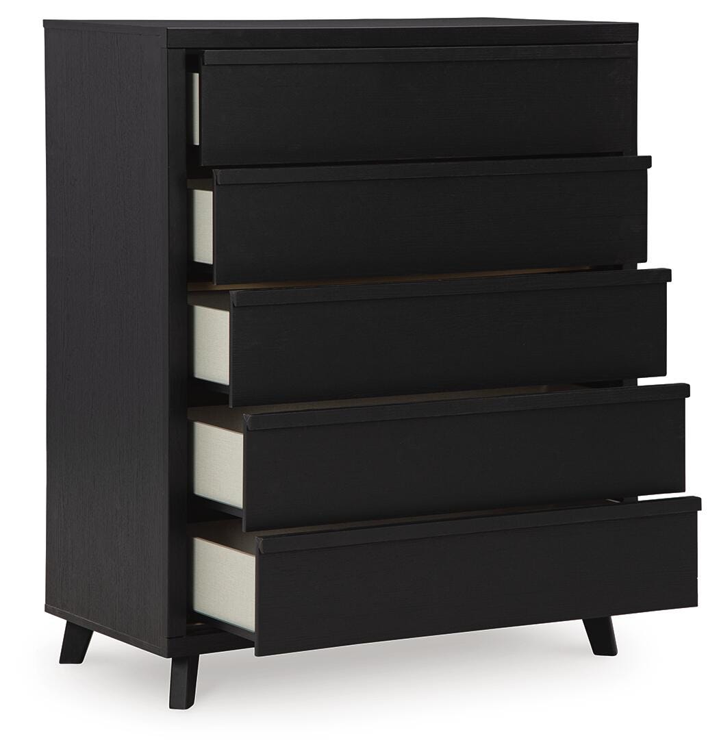 Danziar Five Drawer Wide Dresser