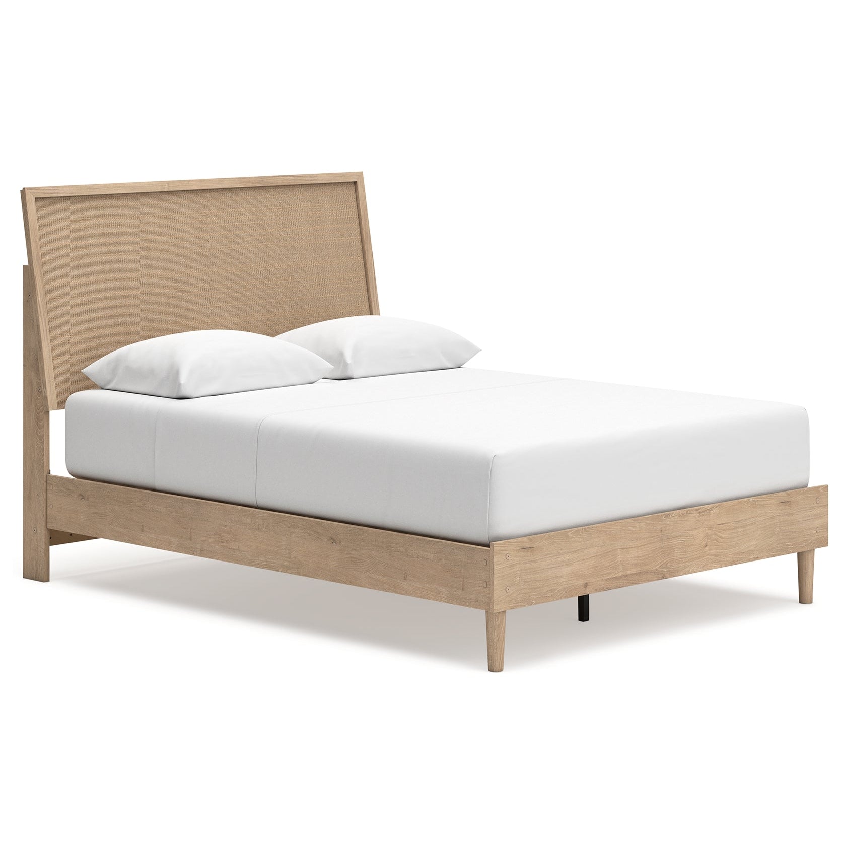 Cielden Queen Panel Bed with Mirrored Dresser and Chest