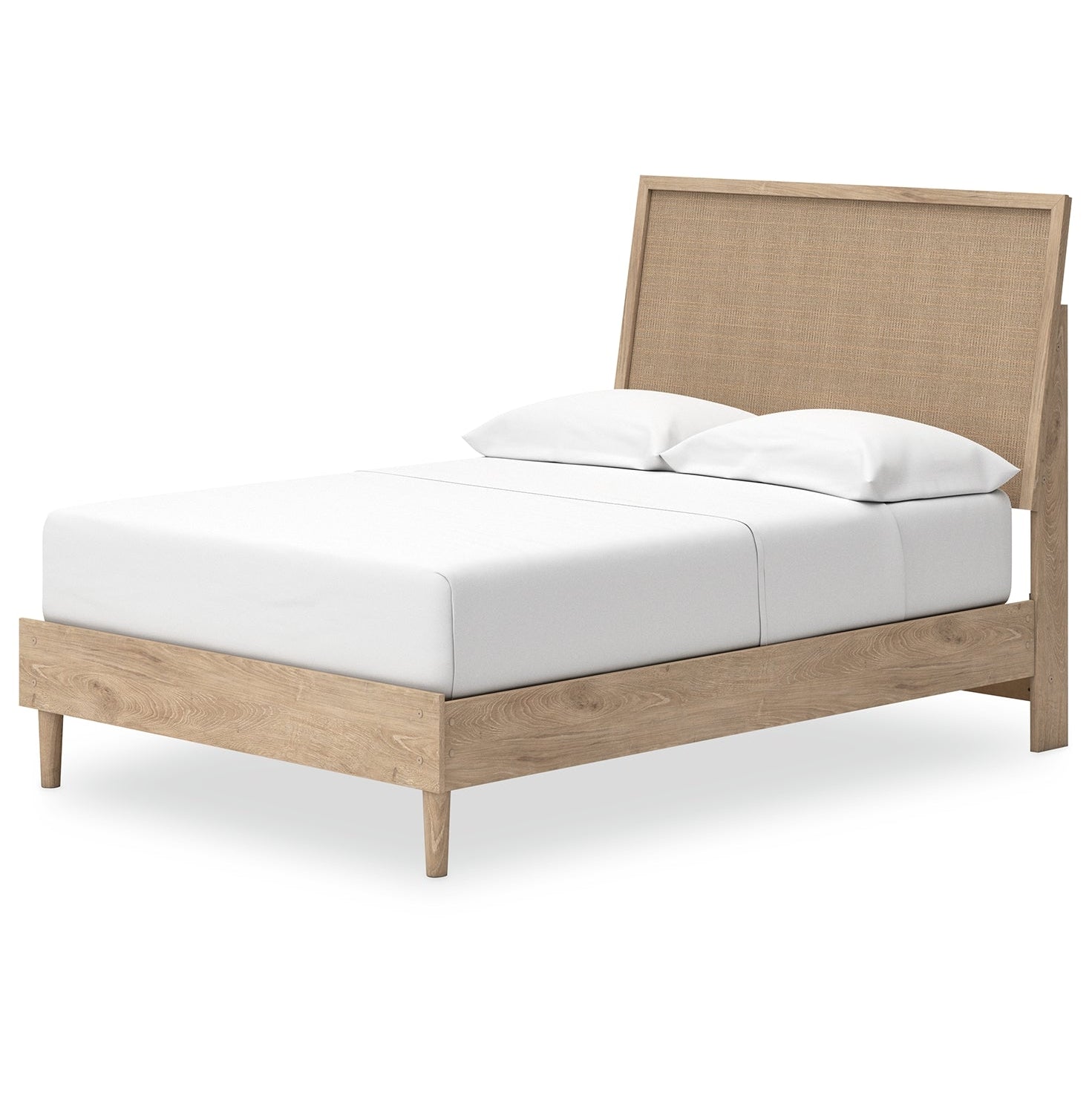 Cielden Full Panel Bed with Mirrored Dresser and Chest