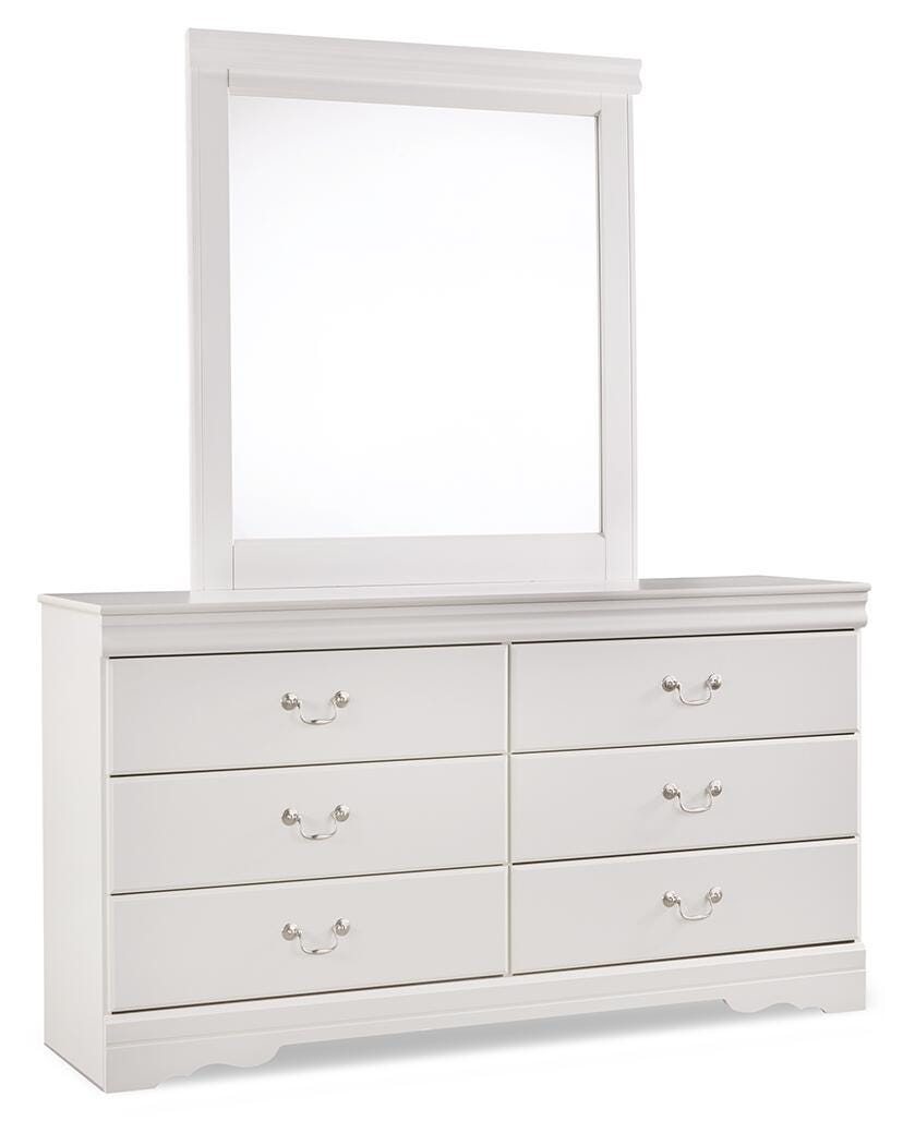 Anarasia Queen Sleigh Headboard, Dresser, Mirror and Chest