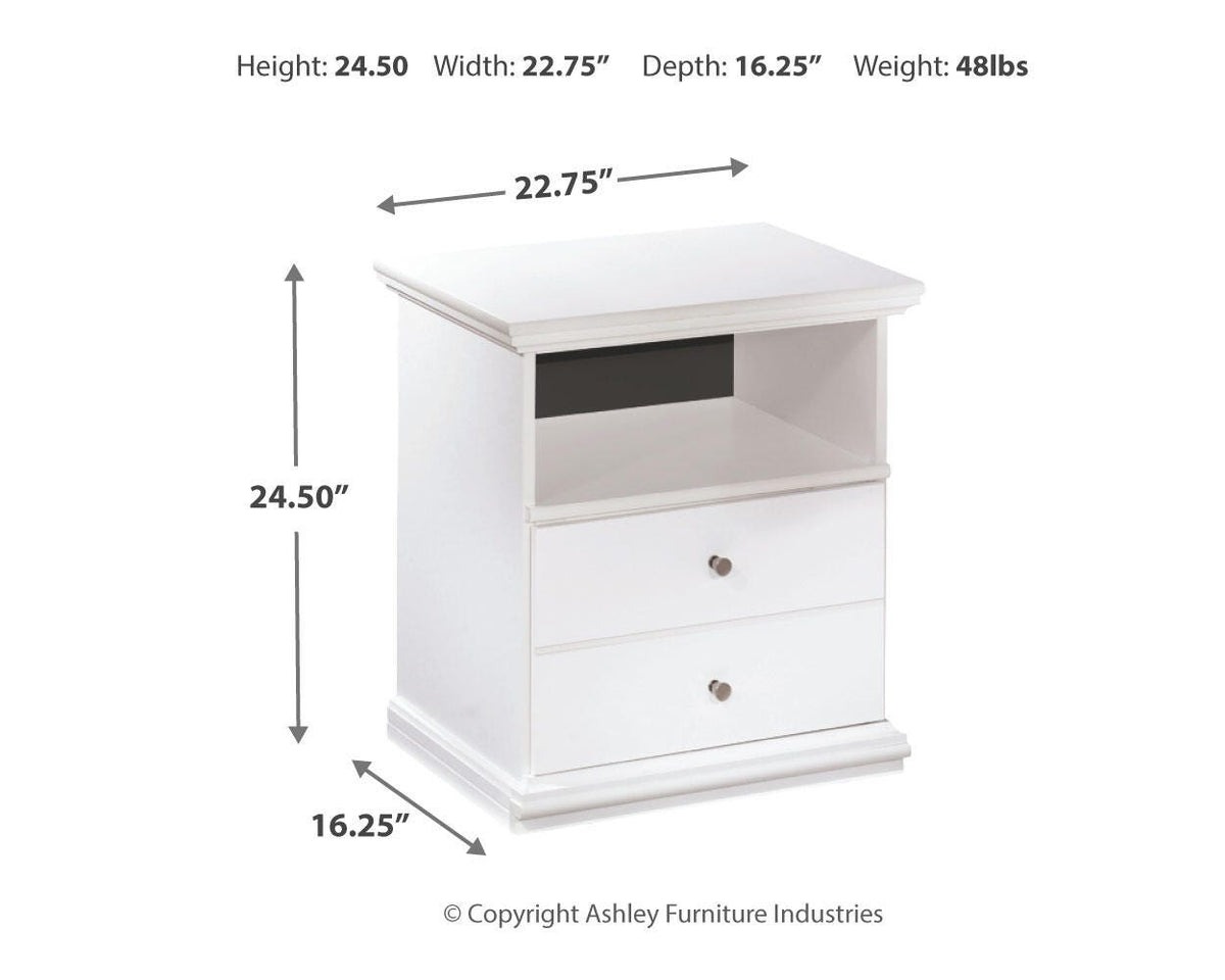 Bostwick Shoals King Panel Bed, Dresser, Mirror, Chest and Nightstand