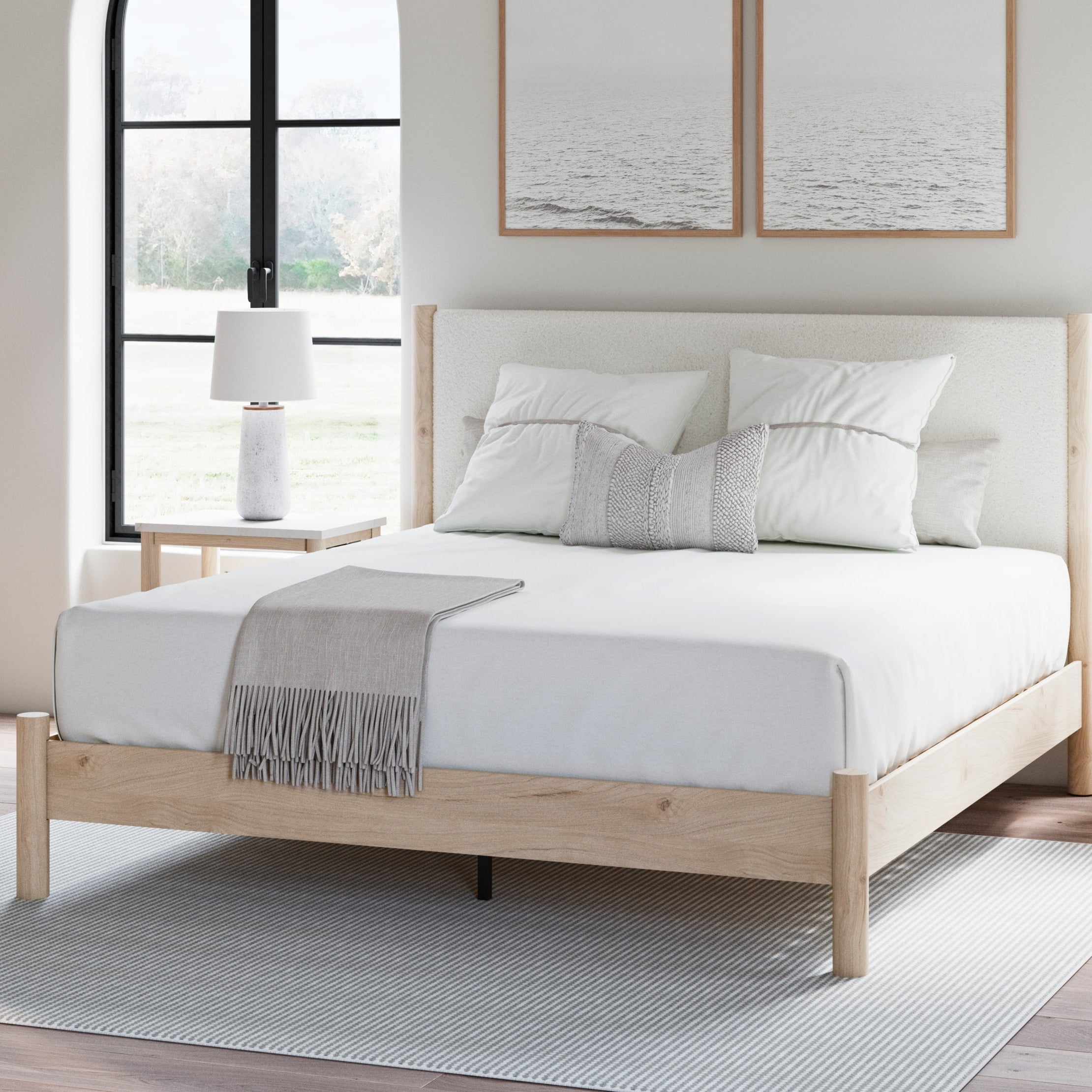 Cadmori King Upholstered Panel Bed