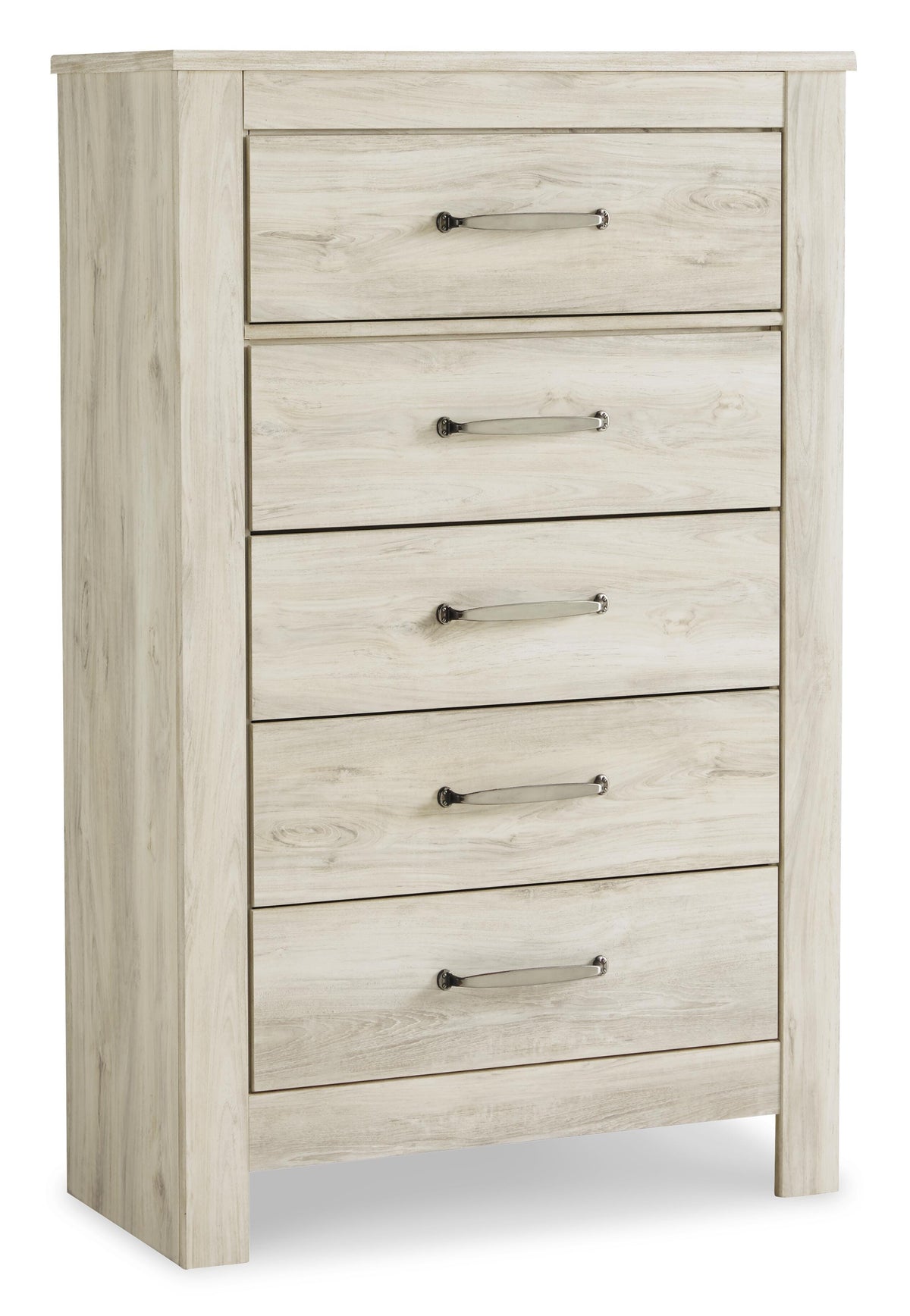 Bellaby Queen Platform Bed with 2 Storage Drawers with Mirrored Dresser, Chest and Nightstand