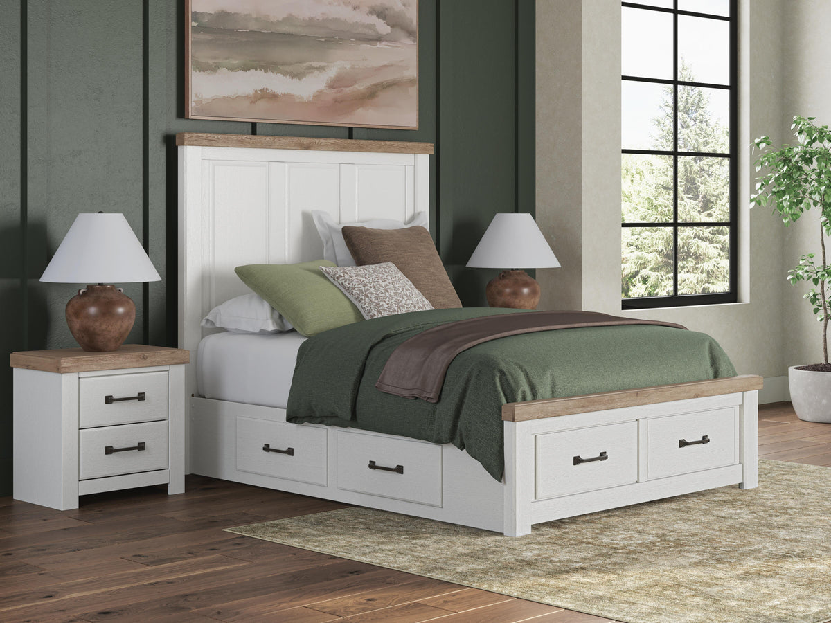 Savonport King Panel Storage Bed, Dresser, Mirror, Chest and Nightstand