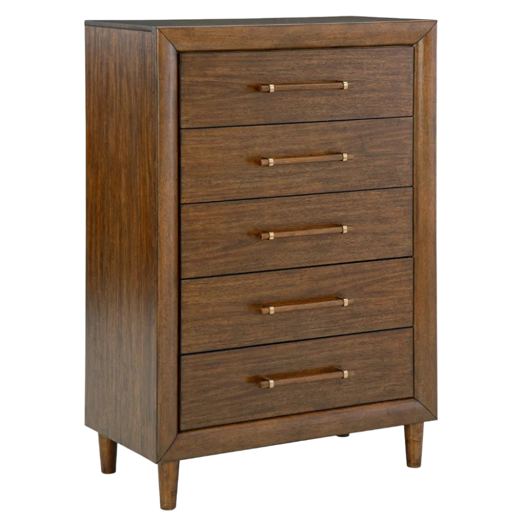 Lyncott King Upholstered Bed, Dresser, Mirror and Chest