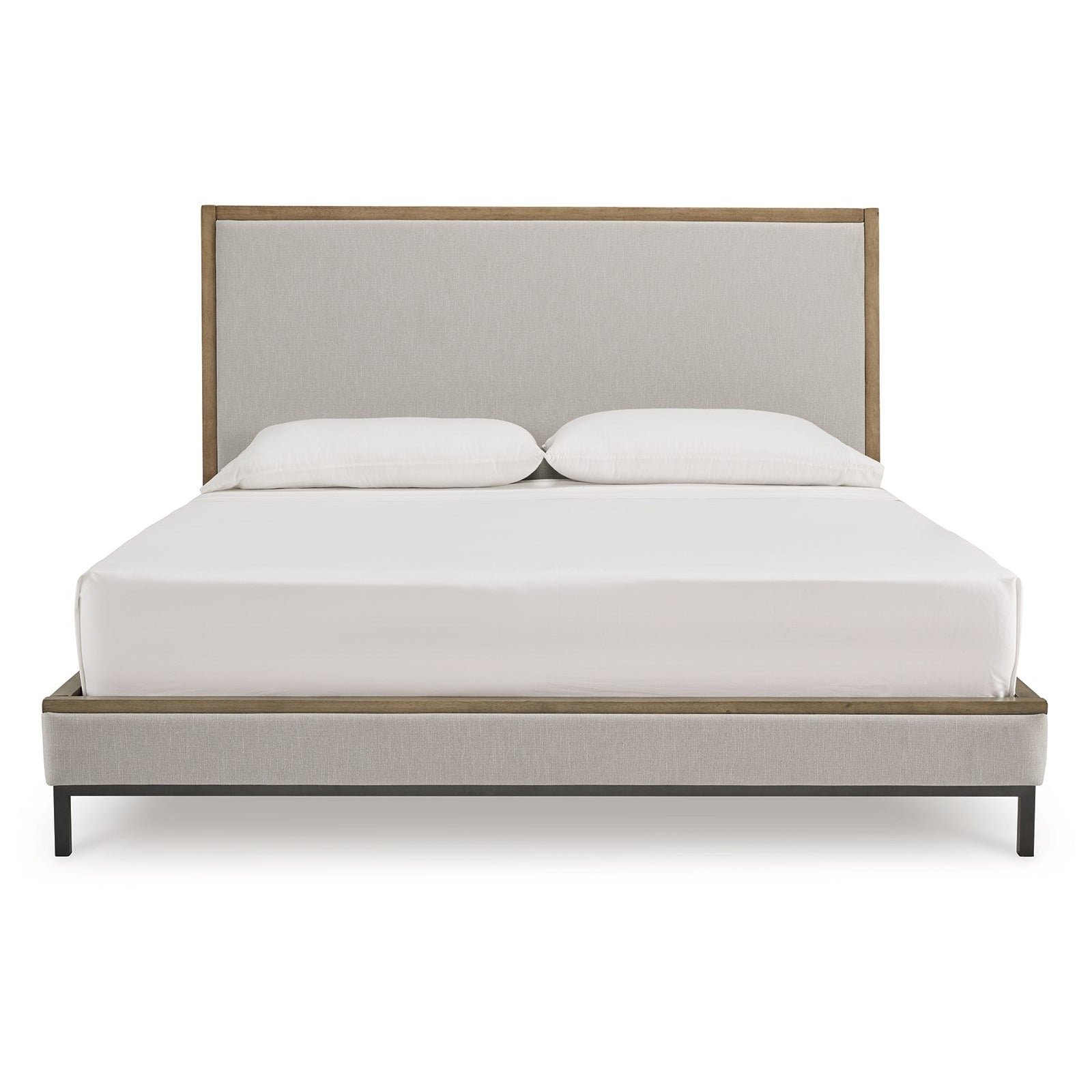 Tomtyn King Upholstered Bed with Lay-Back Headboard