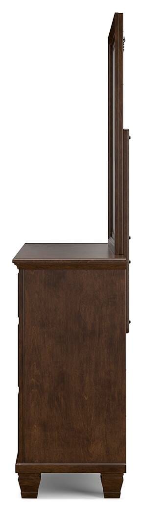 Danabrin California King Panel Storage Bed, Dresser, Mirror and Nightstand