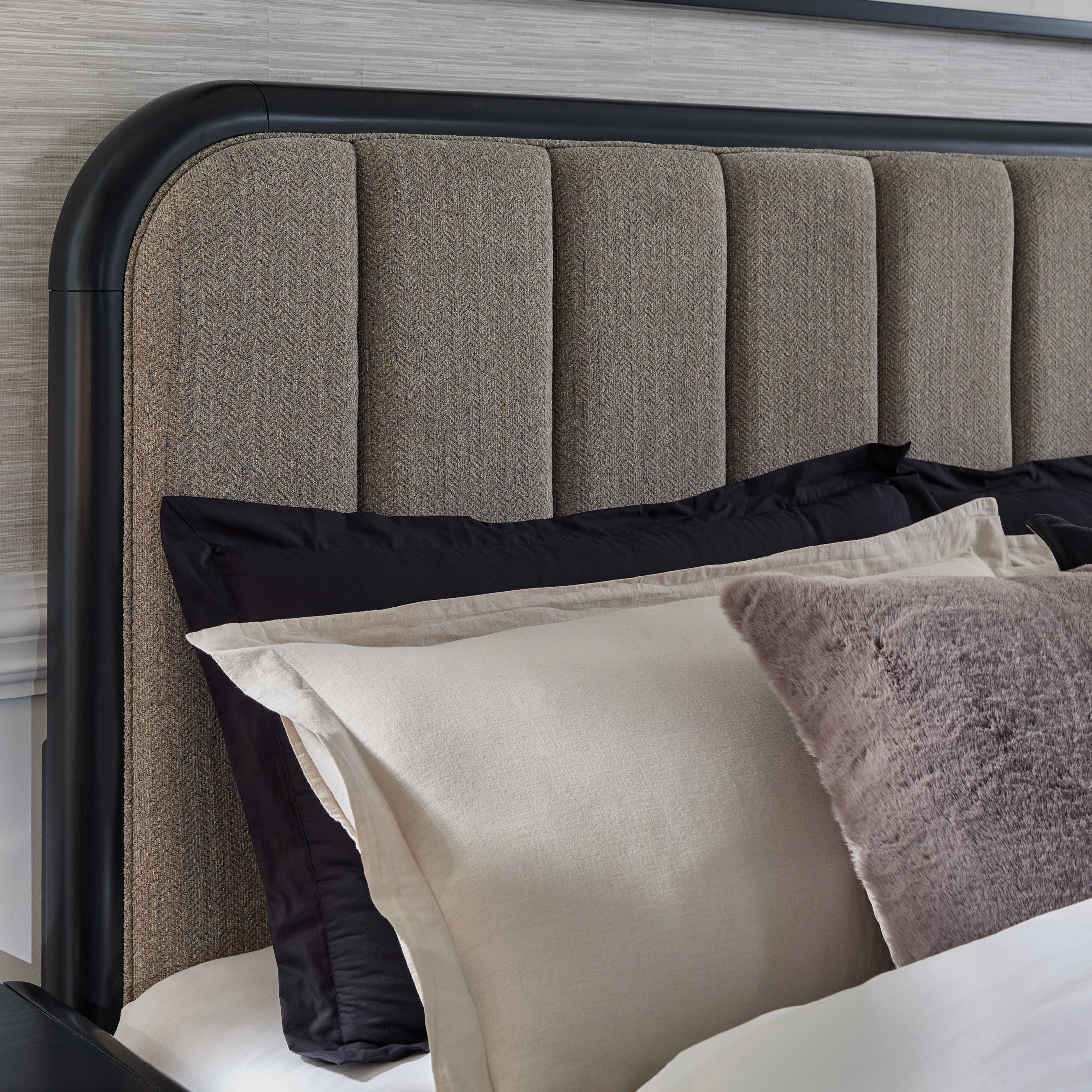 Rowanbeck California King Upholstered Panel Bed