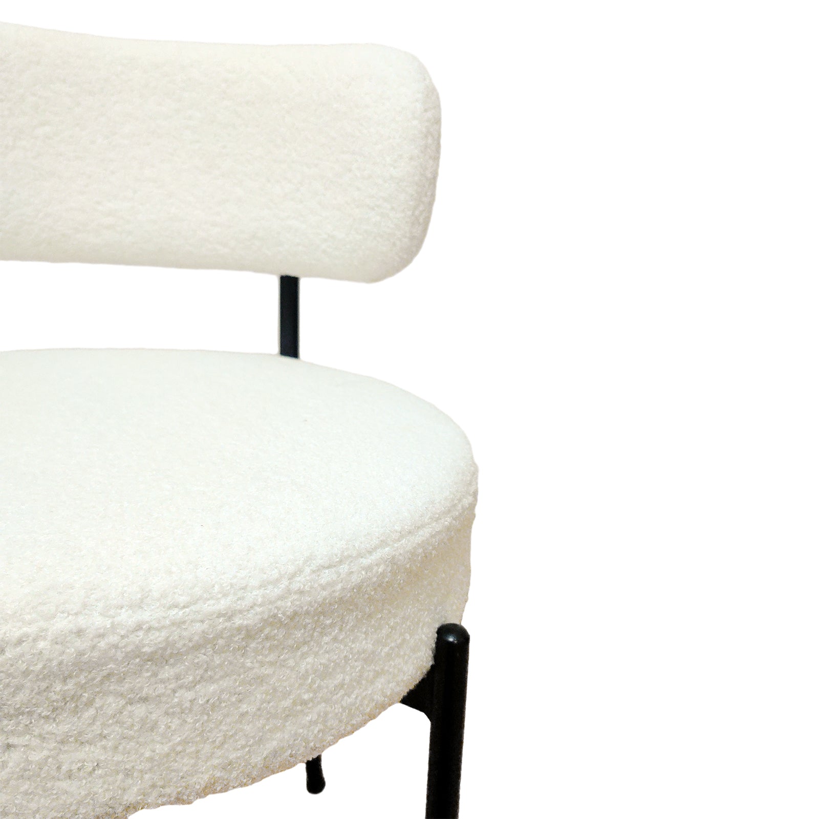Mid-Century Modern White Dining Chair - MidinMod
