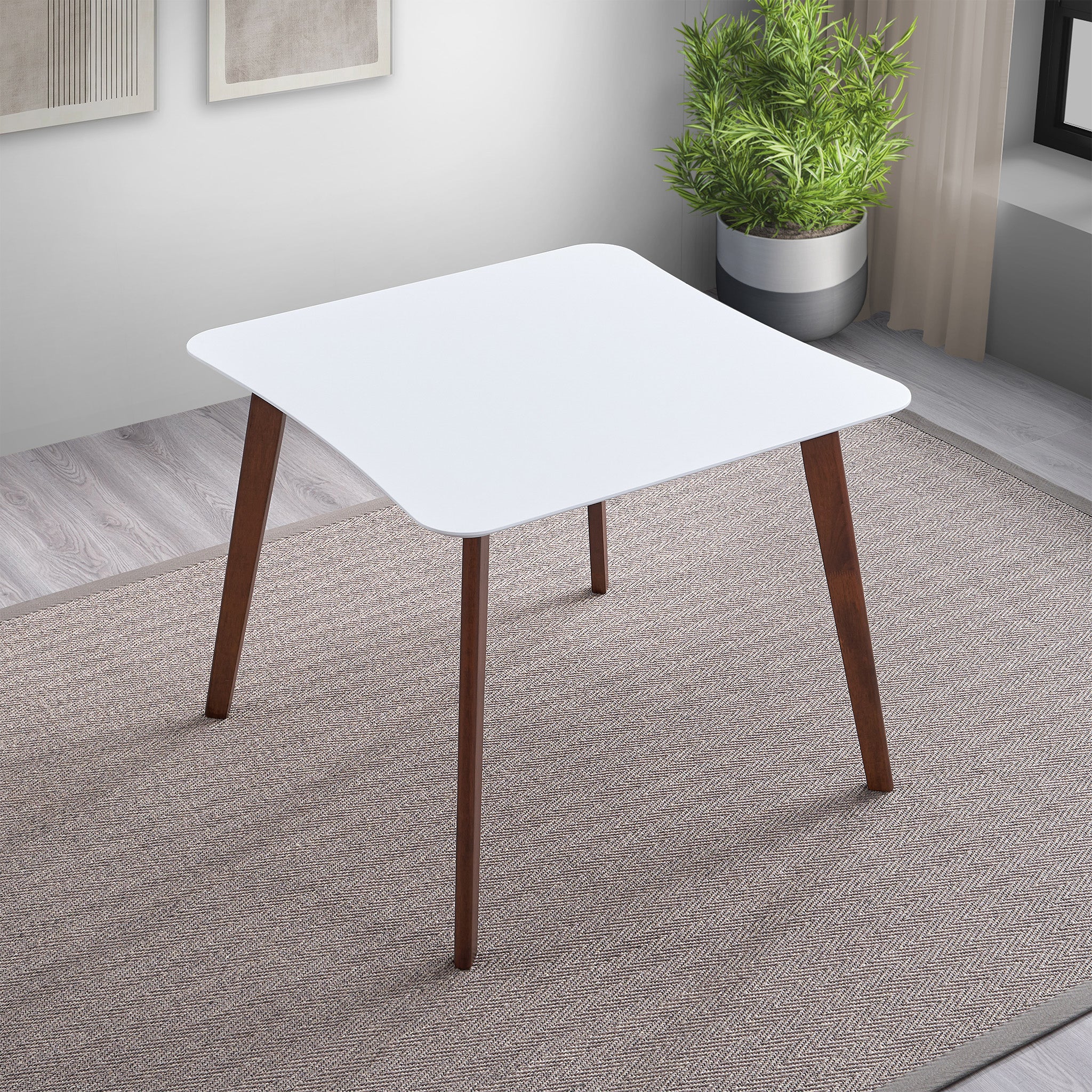 Beta White Top Dining Table - MidinMod