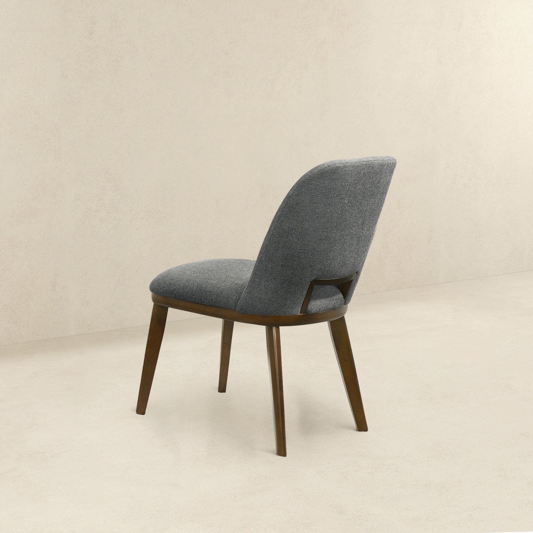 Bonney Dark Grey Fabric Dining Chair Set of 2 - MidinMod