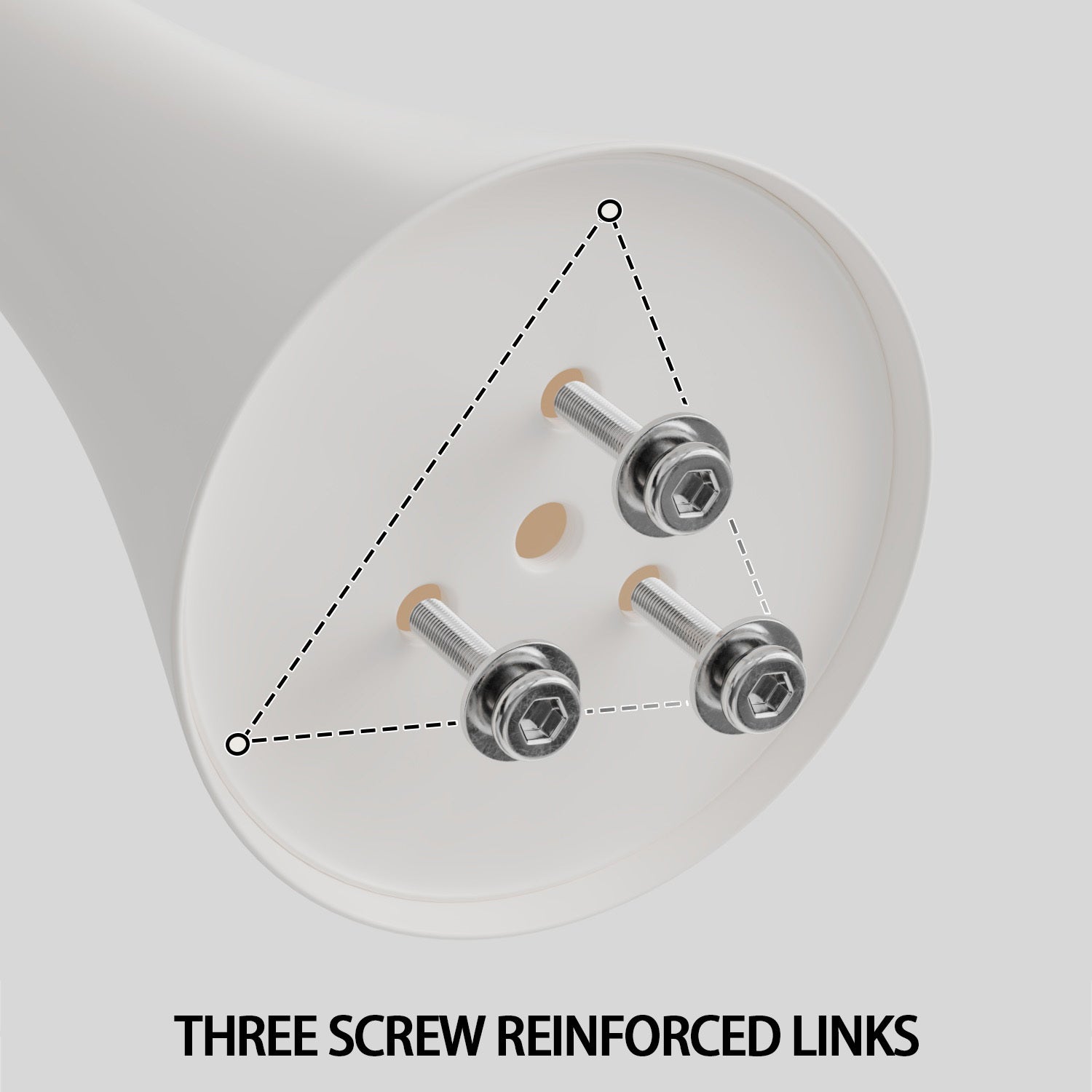 Chasinfield Modern White Round Tulip Dining Table - MidinMod