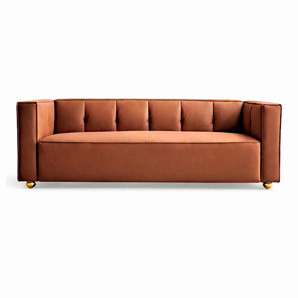 Dover 3-Seater Sofa with Tufted Low Back Design