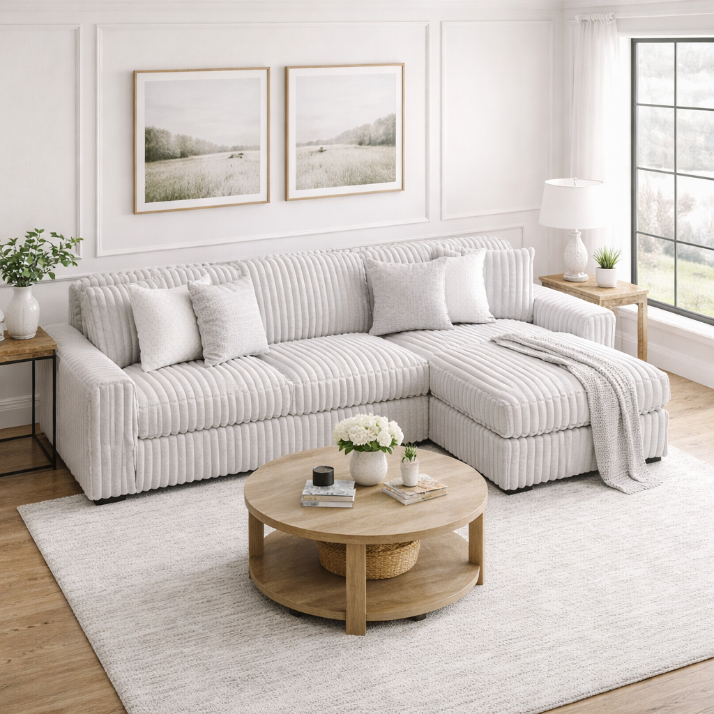 Stupendous 2-Piece Sectional with Chaise
