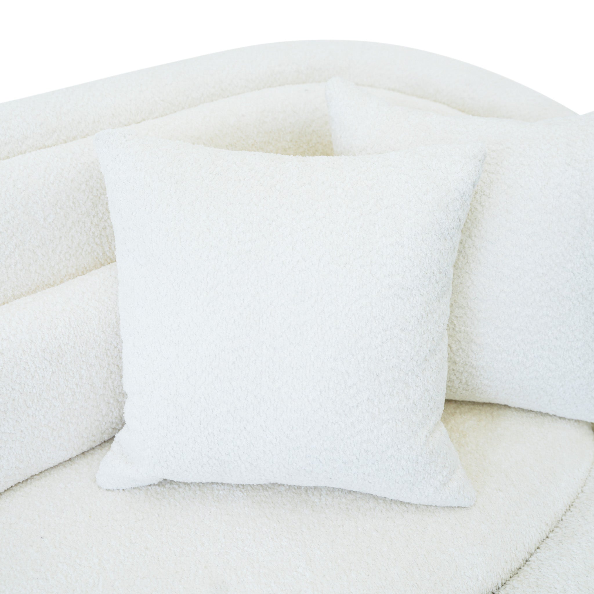 Chelsea Ivory Boucle Sofa - MidinMod