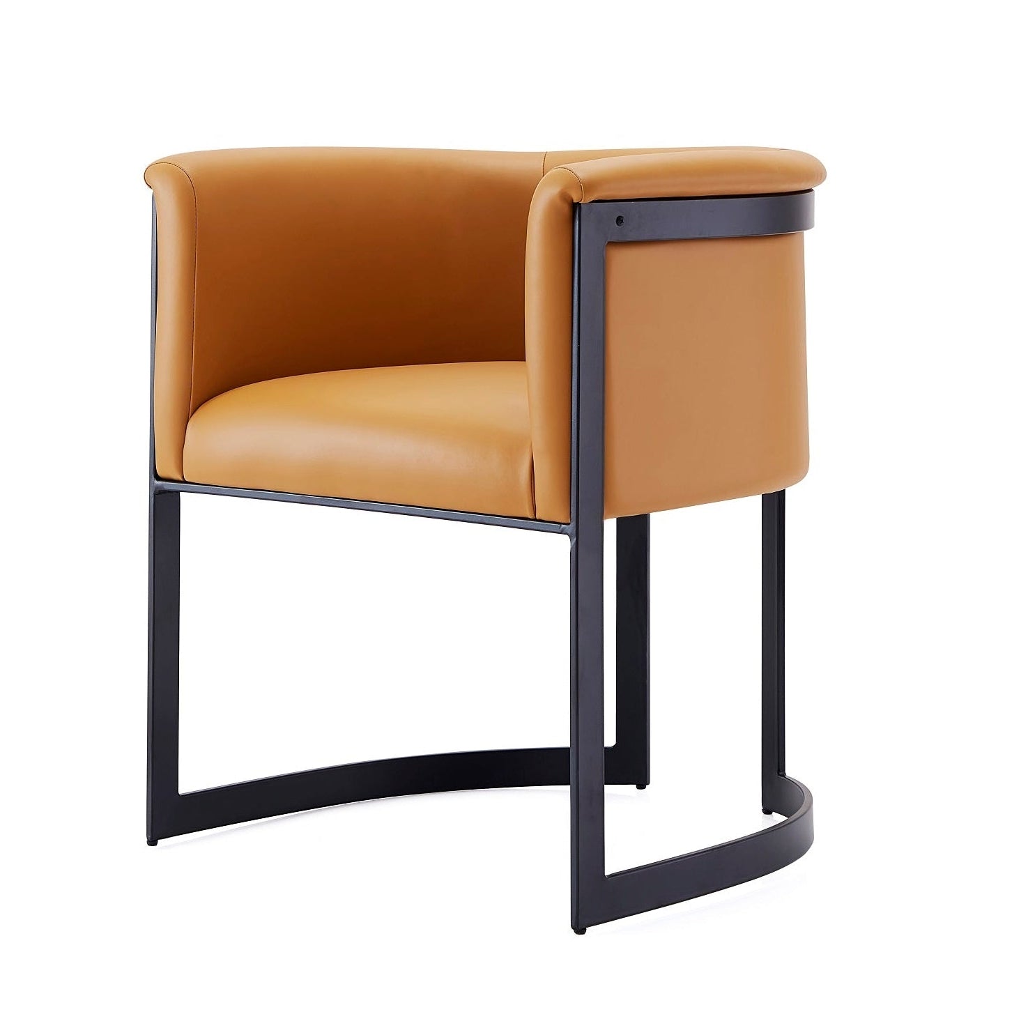 Corso Camel Dining Chair | Modern Vegan Leather Upholstered Side Chair | MidinMod