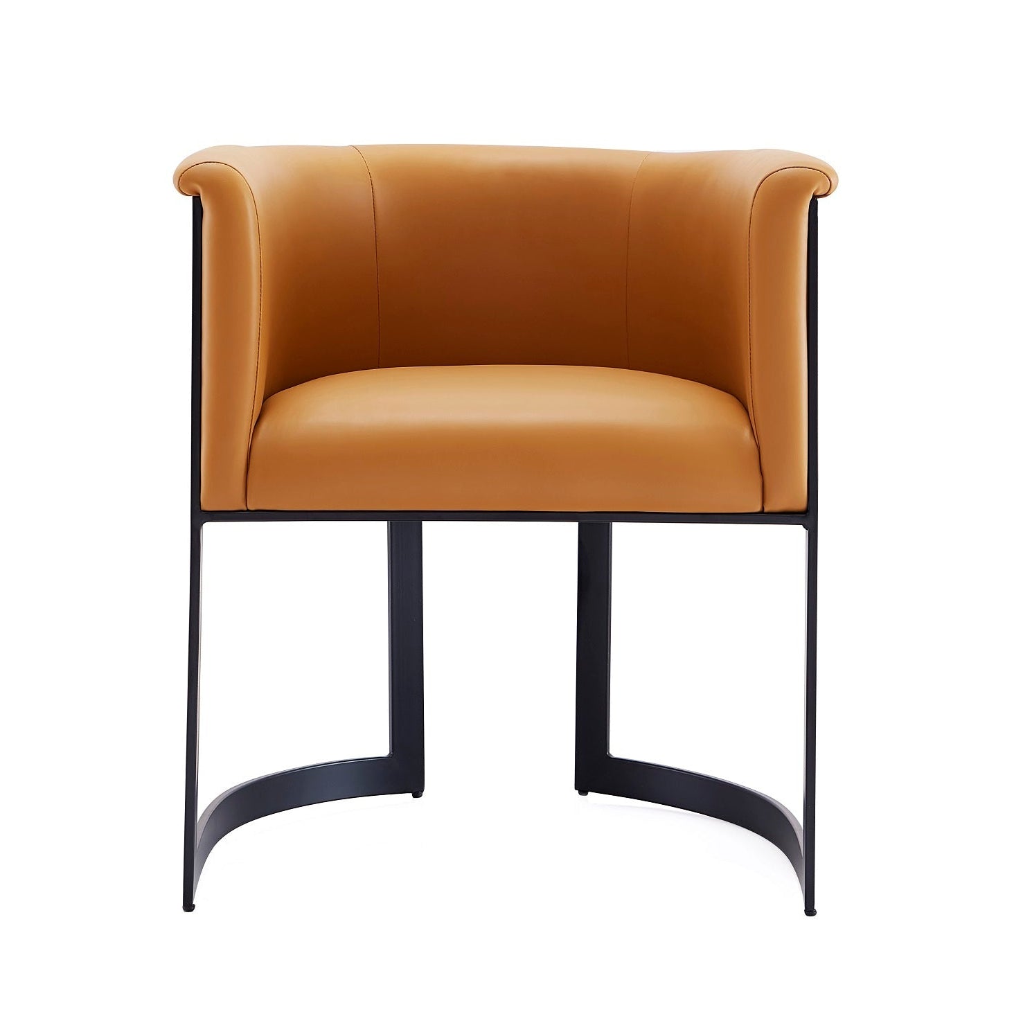 Corso Camel Dining Chair | Modern Vegan Leather Upholstered Side Chair | MidinMod