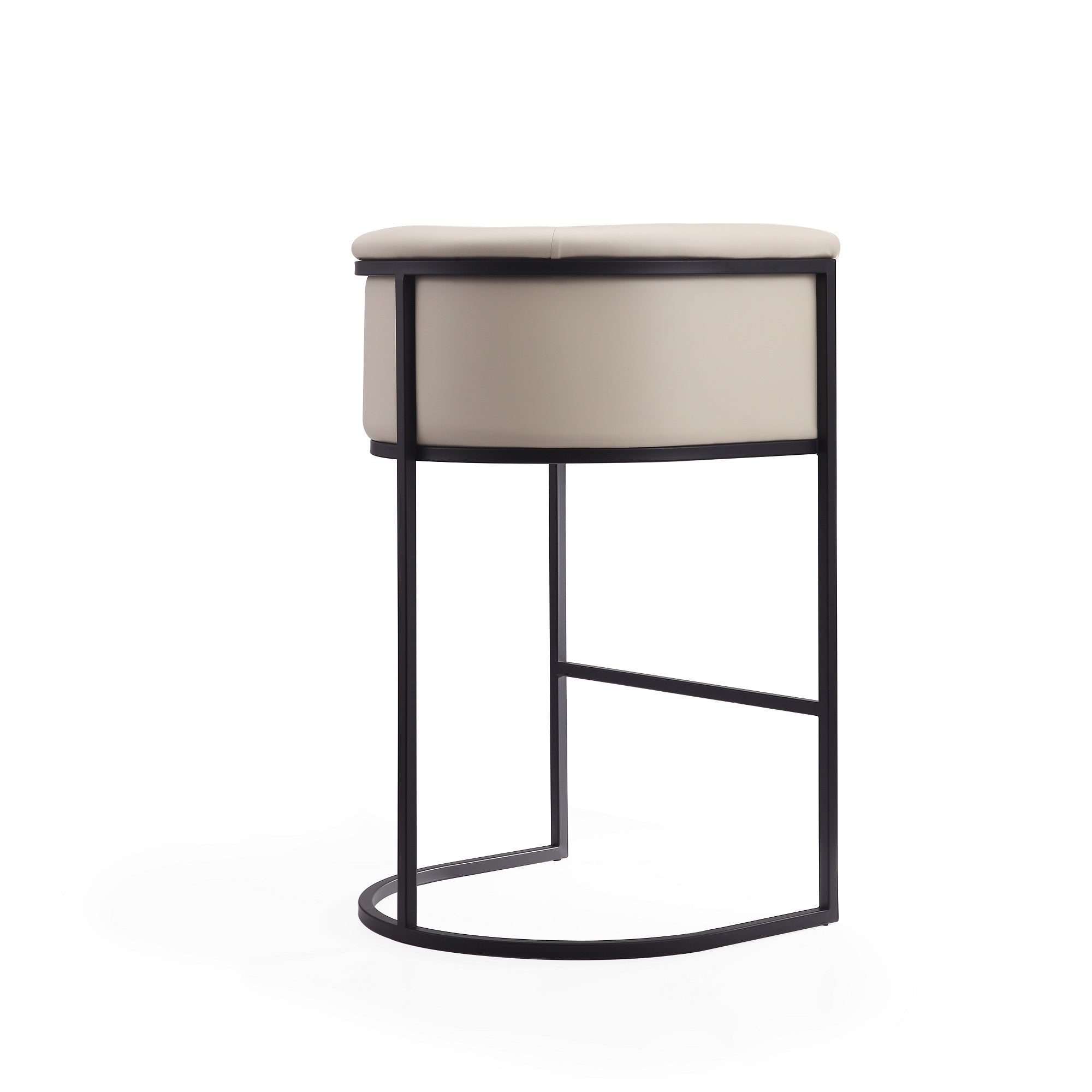 Cosmopolitan Cream Barstool | Modern Vegan Leather Seating for Home Bars & Kitchens | MidinMod