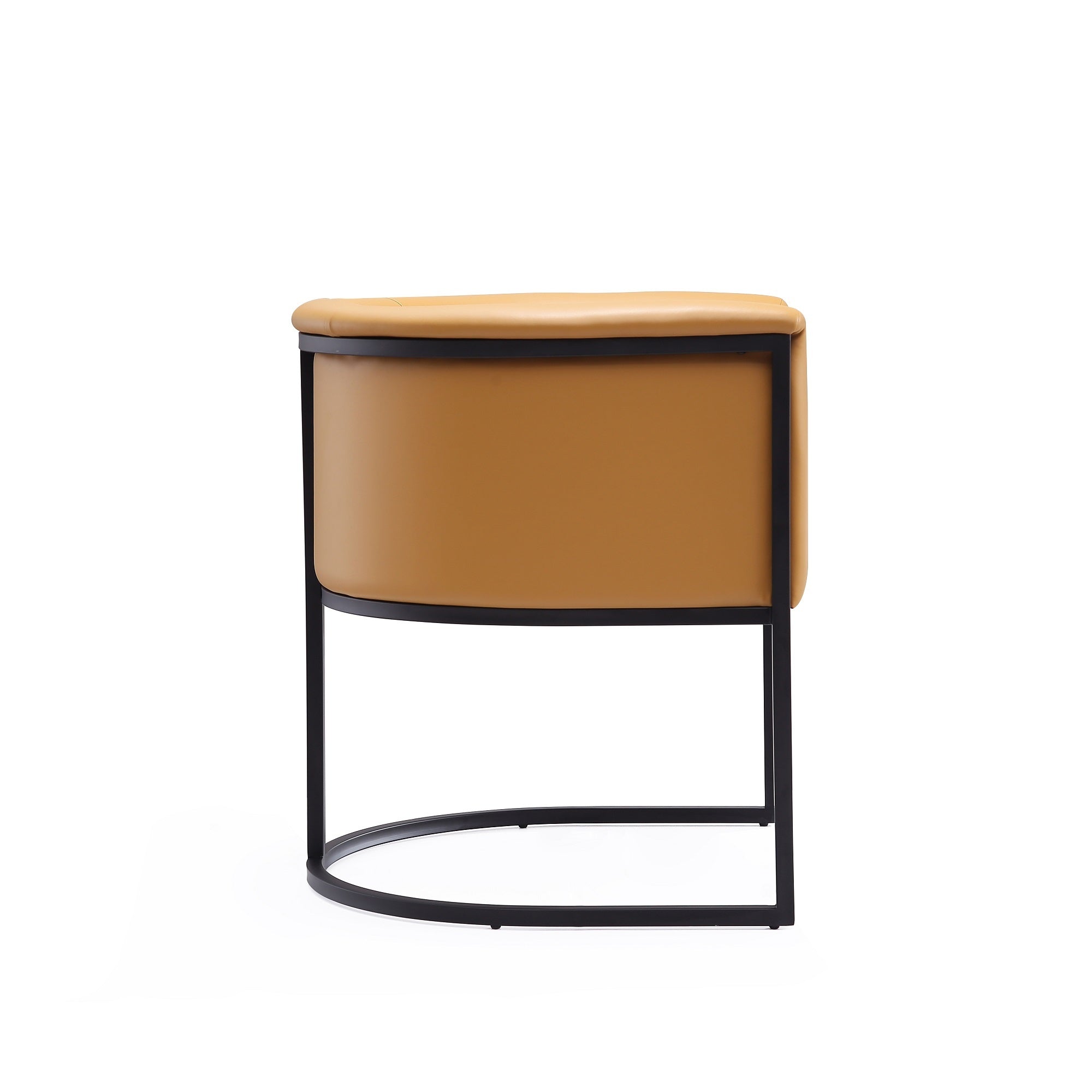 Cosmopolitan Camel Dining Chair | Modern Vegan Leather Upholstered Side Chair | MidinMod