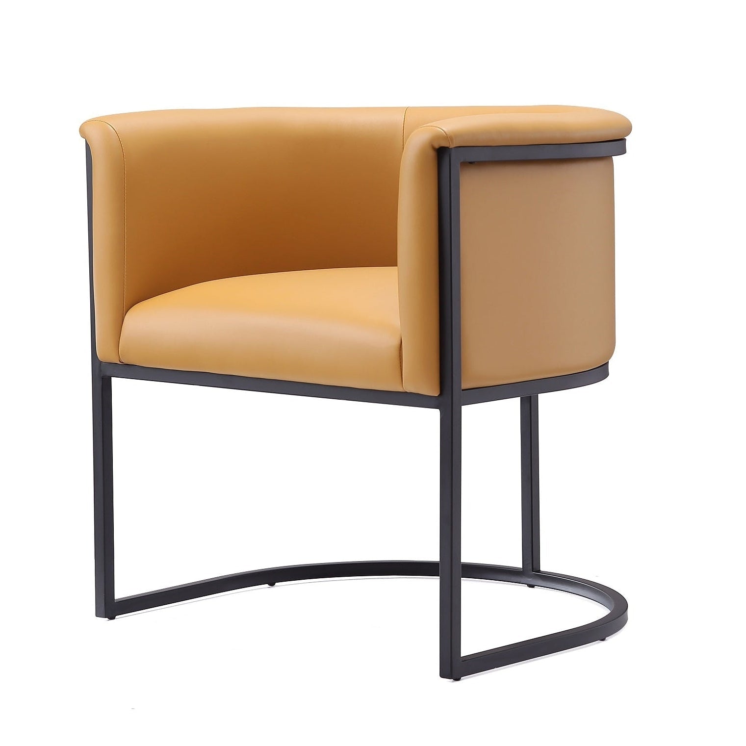 Cosmopolitan Camel Dining Chair | Modern Vegan Leather Upholstered Side Chair | MidinMod