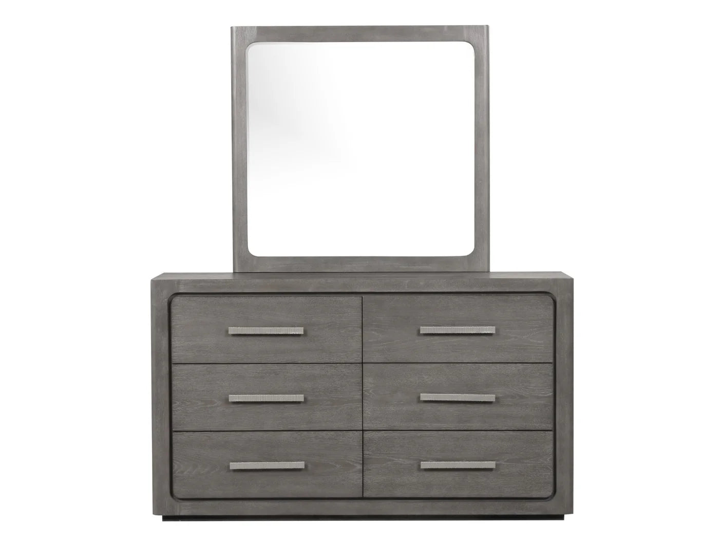 Crowthorne Warm Gray Dresser | Contemporary Rubberwood Bedroom Dresser | MidinMod