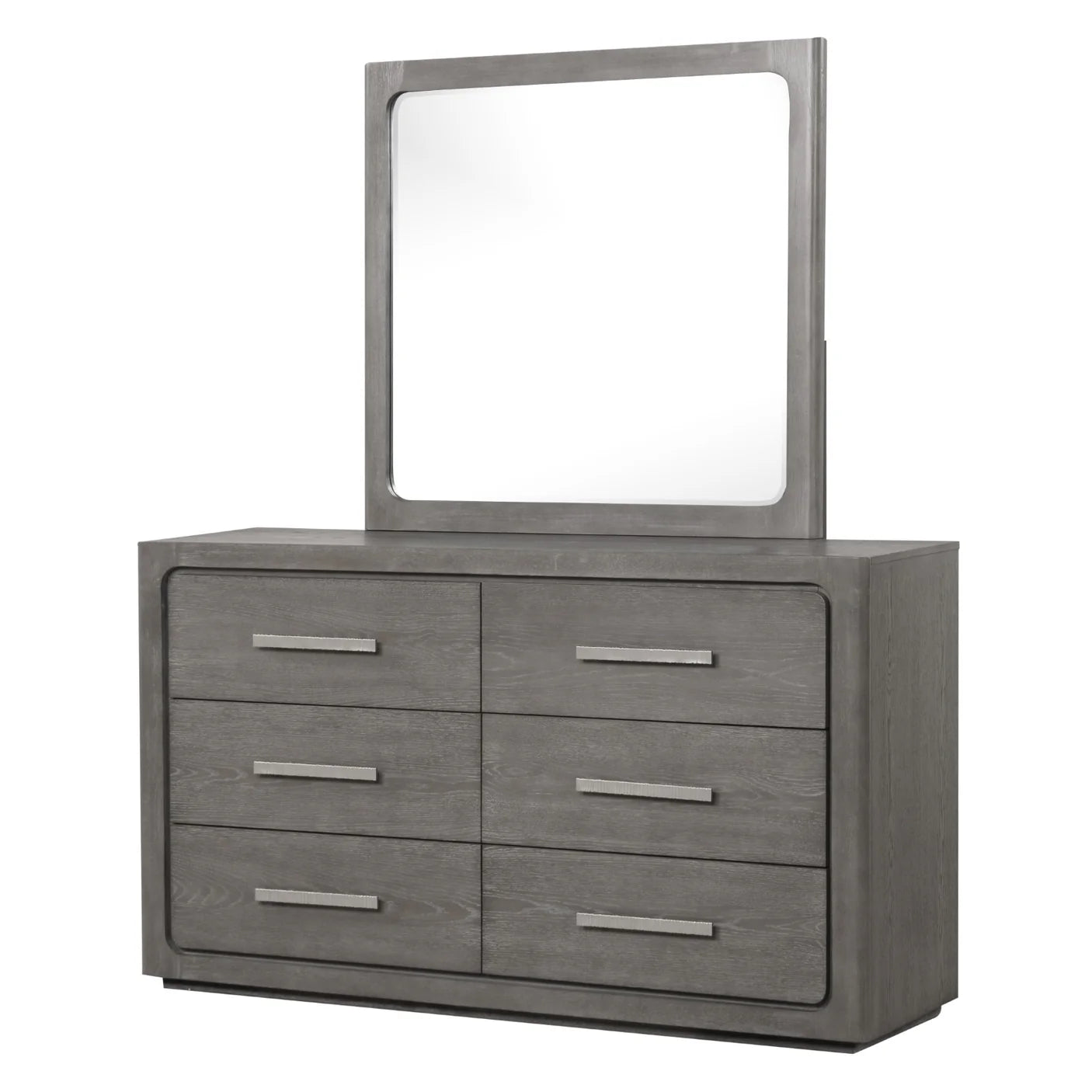 Crowthorne Warm Gray Dresser | Contemporary Rubberwood Bedroom Dresser | MidinMod