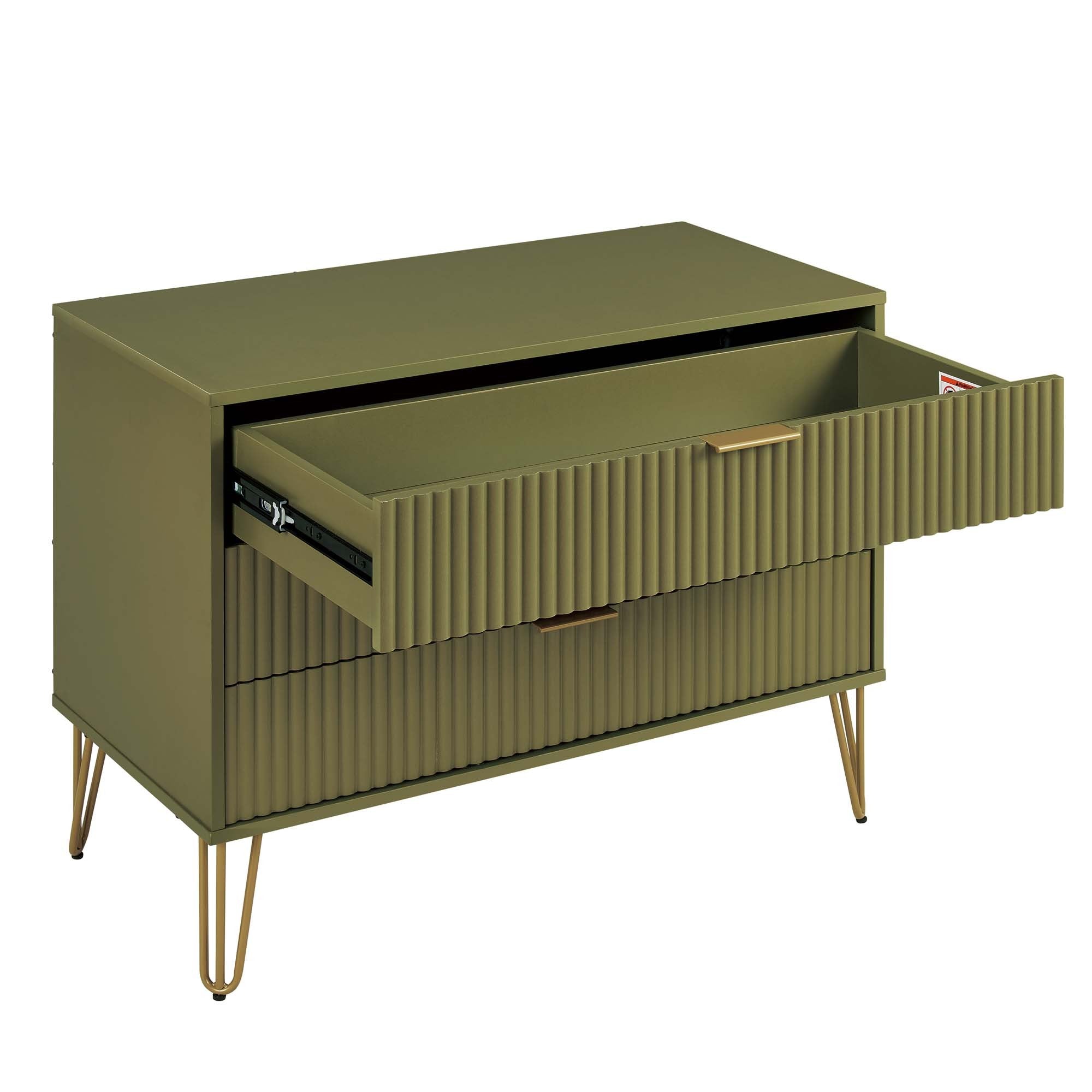 Dumbo Olive Green Dresser | Modern Bedroom Chest & Practical Storage Solution | MidinMod