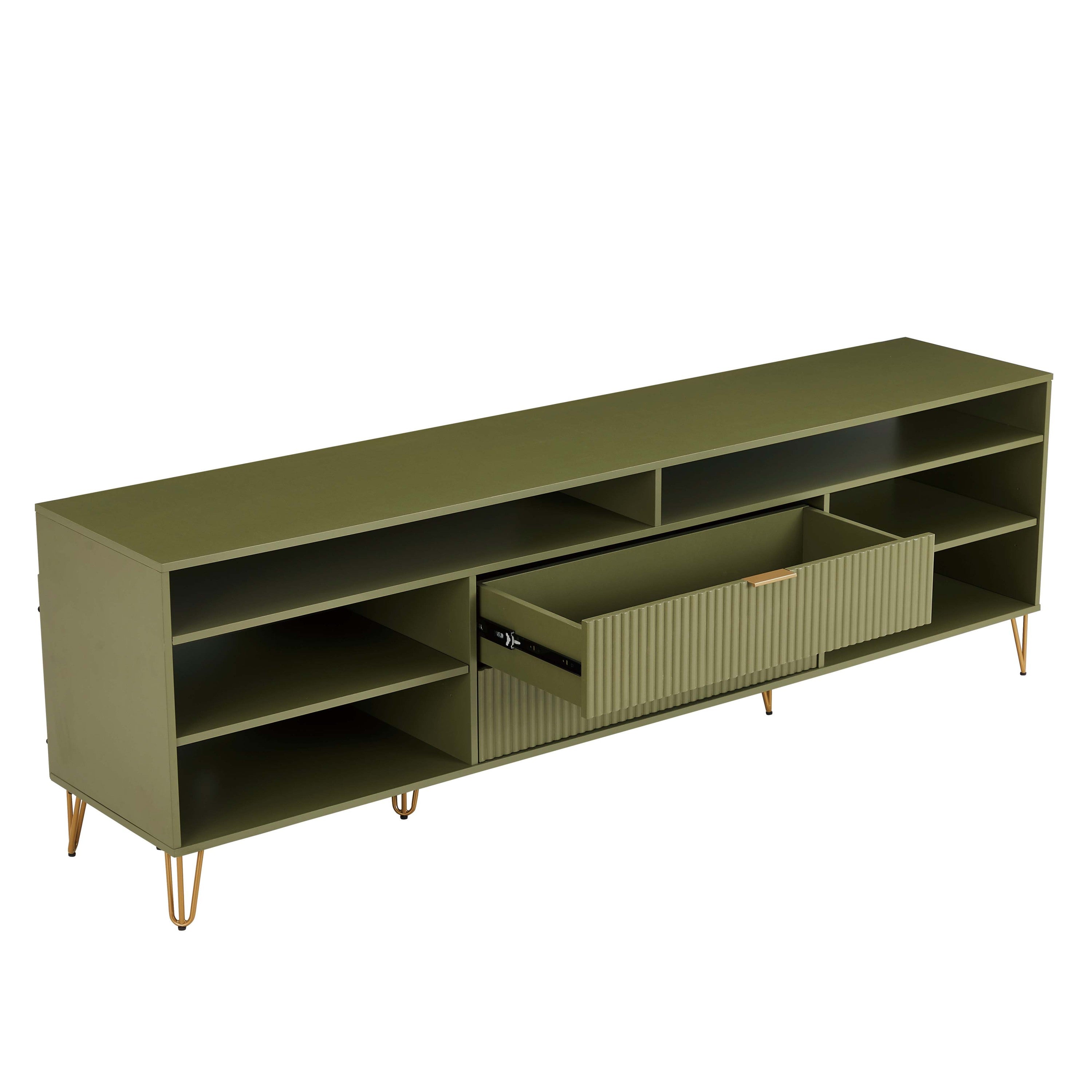 Dumbo 85-Inch Olive Green TV Stand | Sleek Modern Media Center | MidinMod