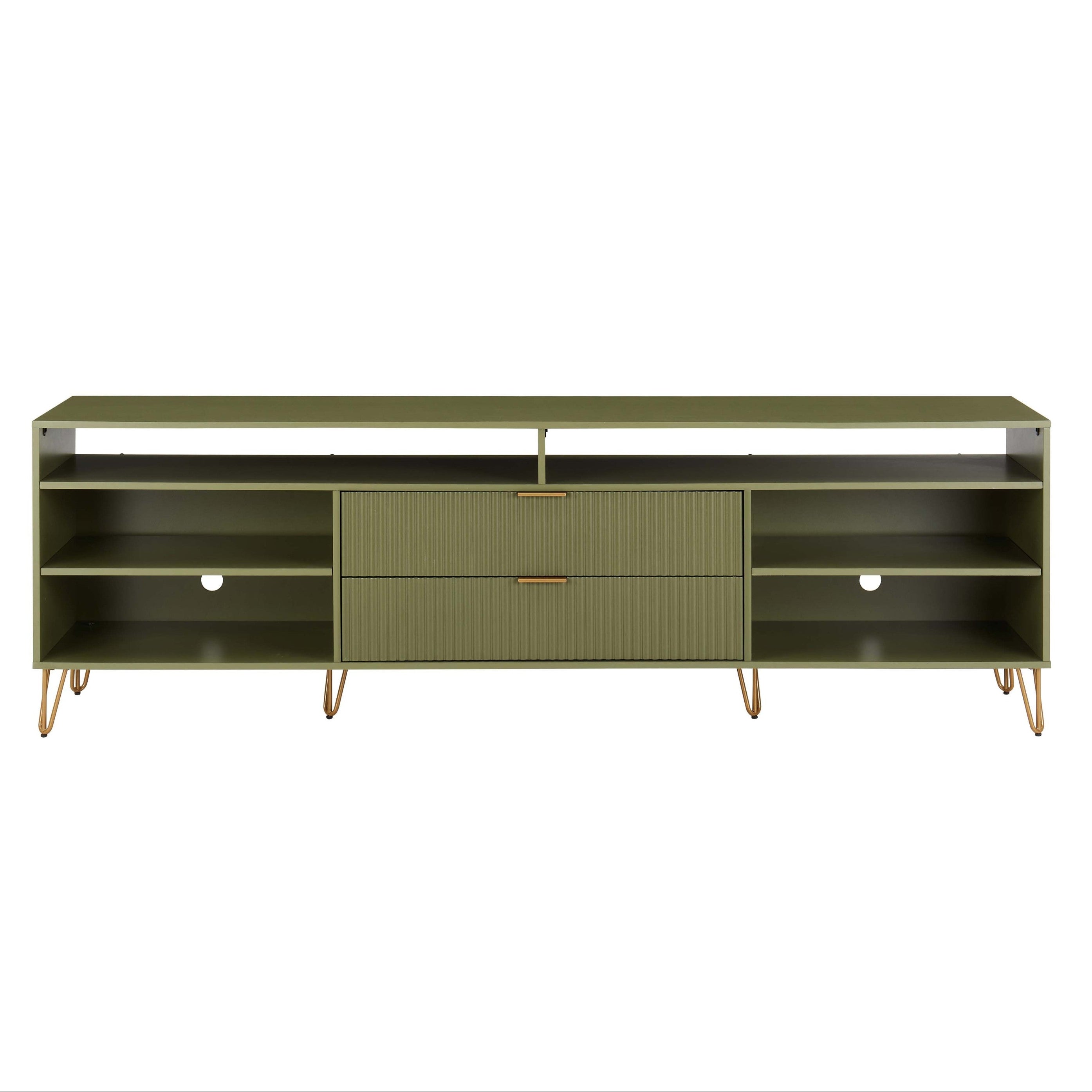 Dumbo 85-Inch Olive Green TV Stand | Sleek Modern Media Center | MidinMod