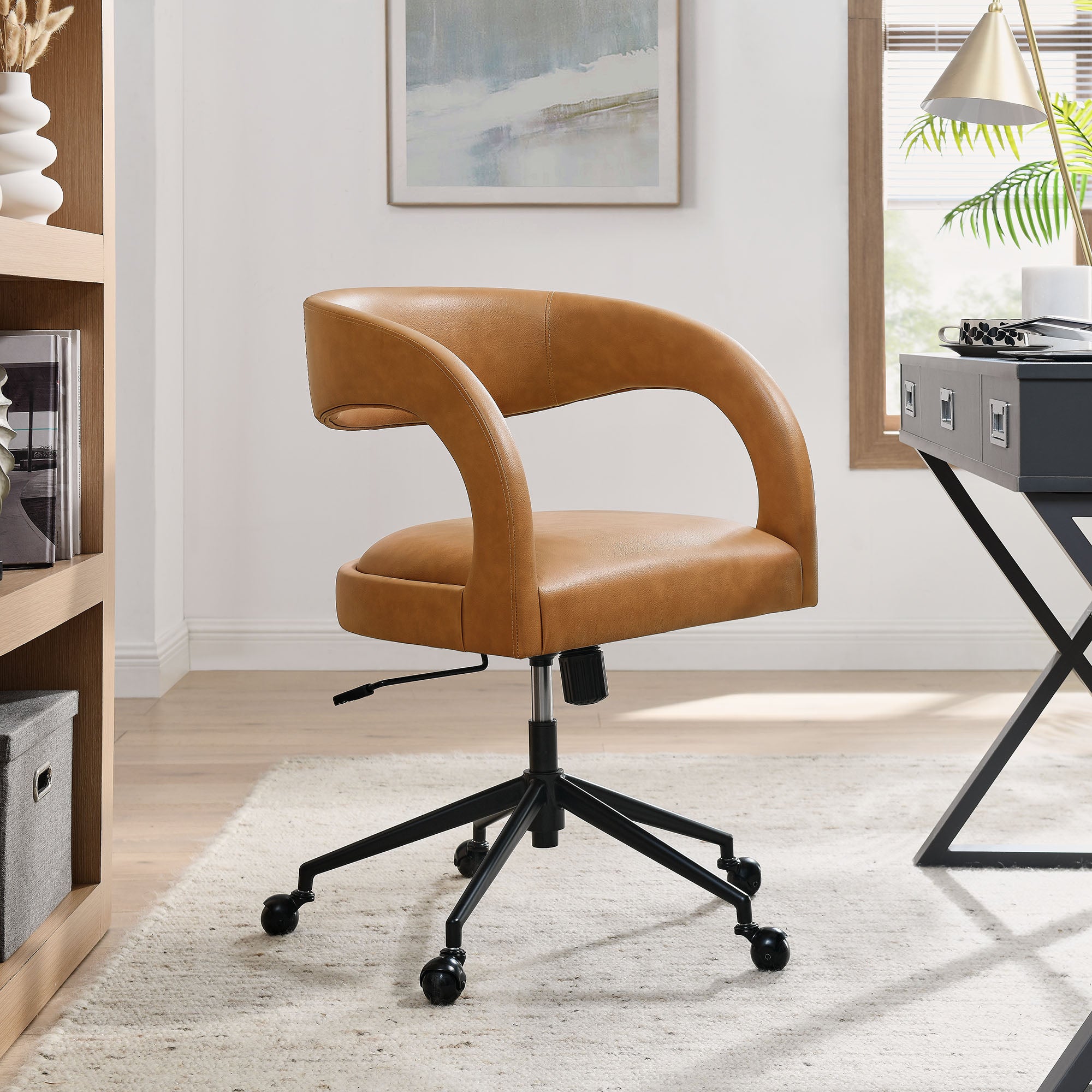 Pinnacle Vegan Leather Office Chair by Modway
