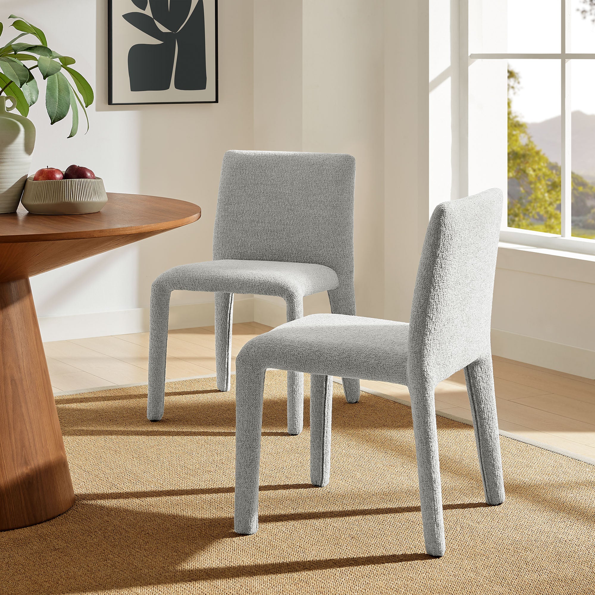 Rhodes Fabric Upholstered Dining Chair by Modway