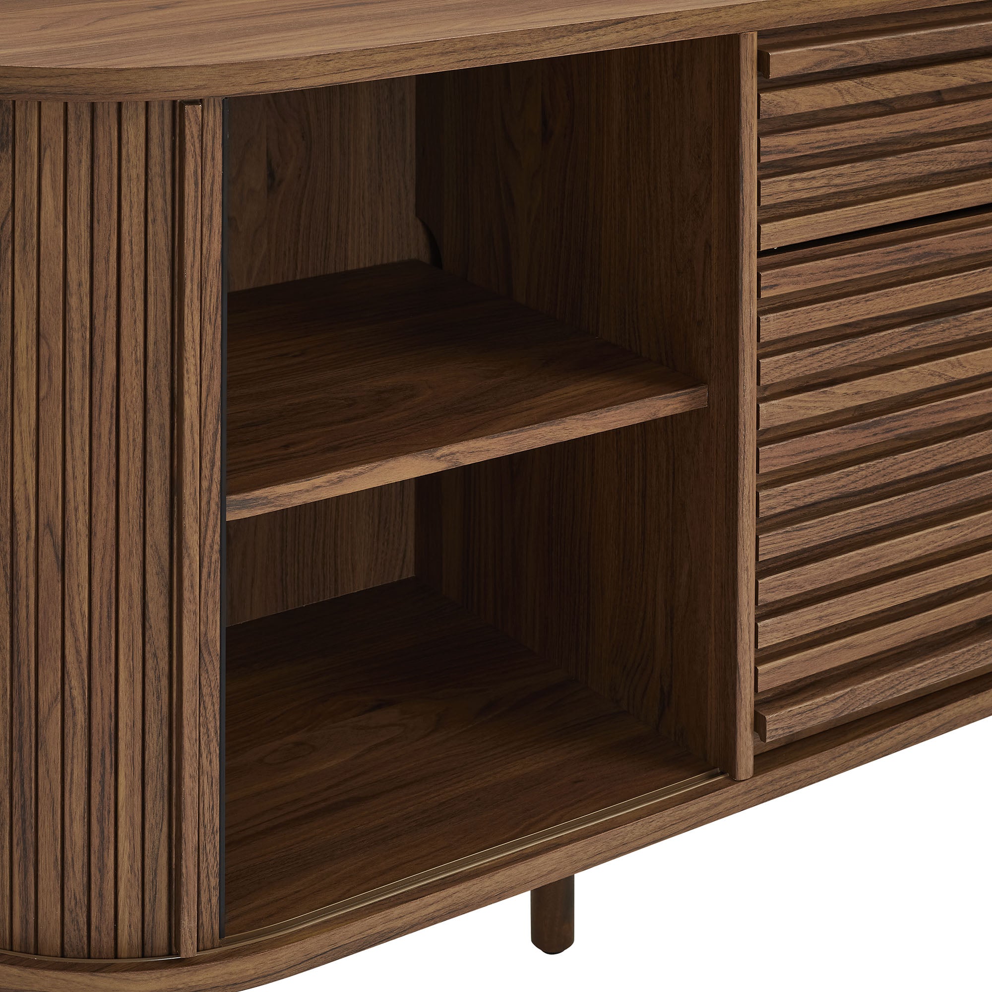 Harlan 67" Fluted Oval Sideboard Cabinet by Modway
