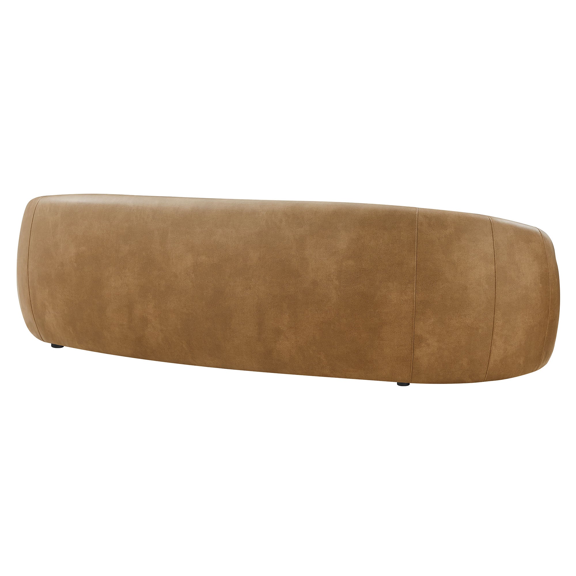 Contessa Curved Vegan Leather Sofa by Modway