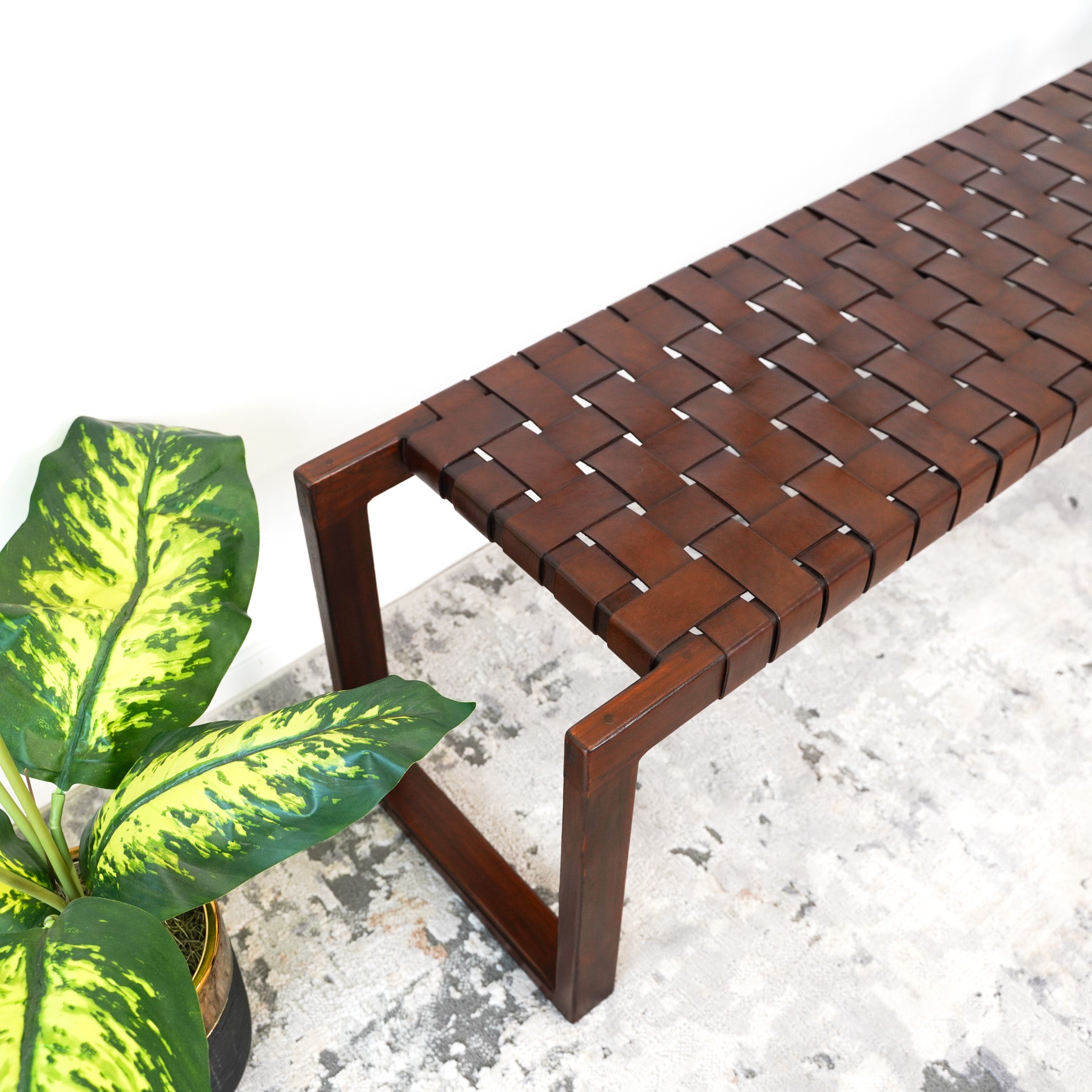 Elgin Leather Bench - MidinMod
