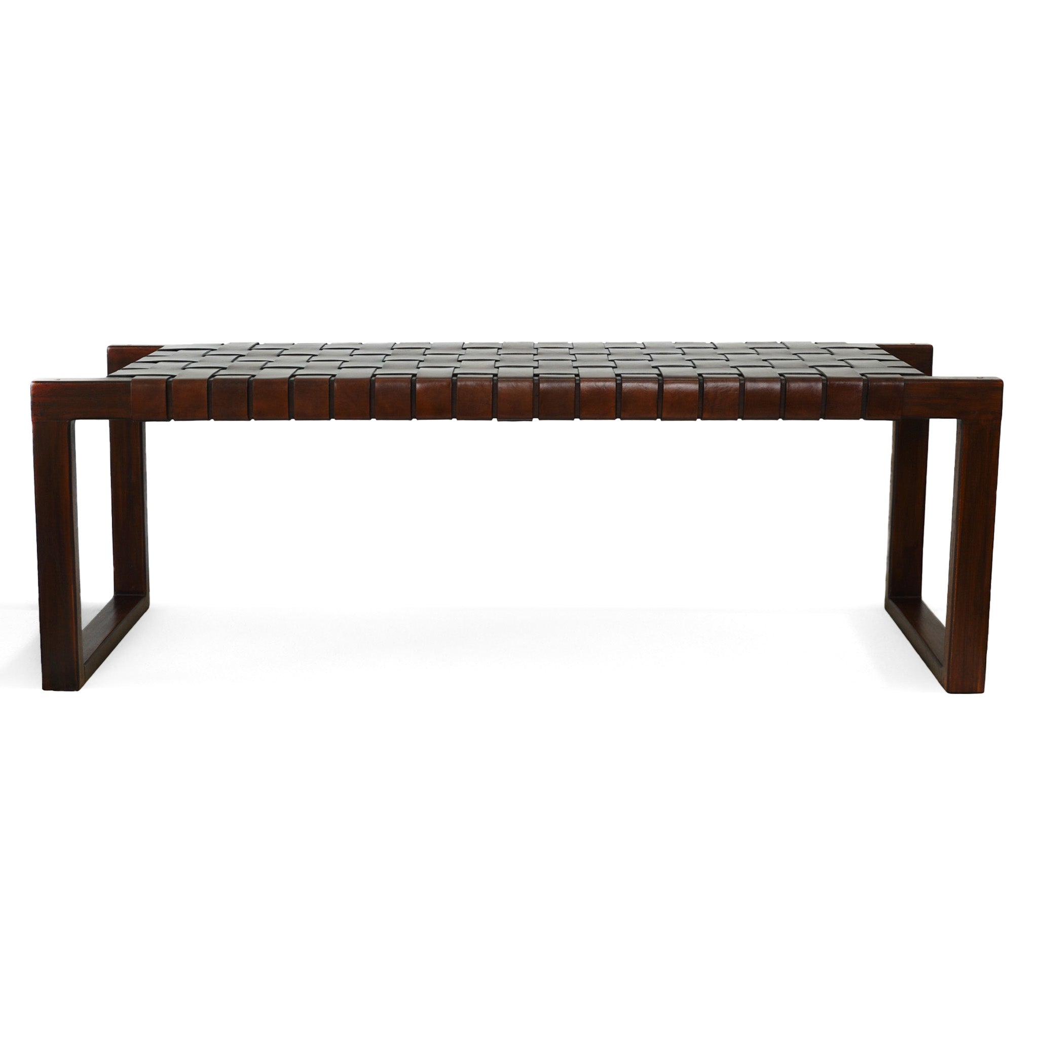 Elgin Leather Bench - MidinMod