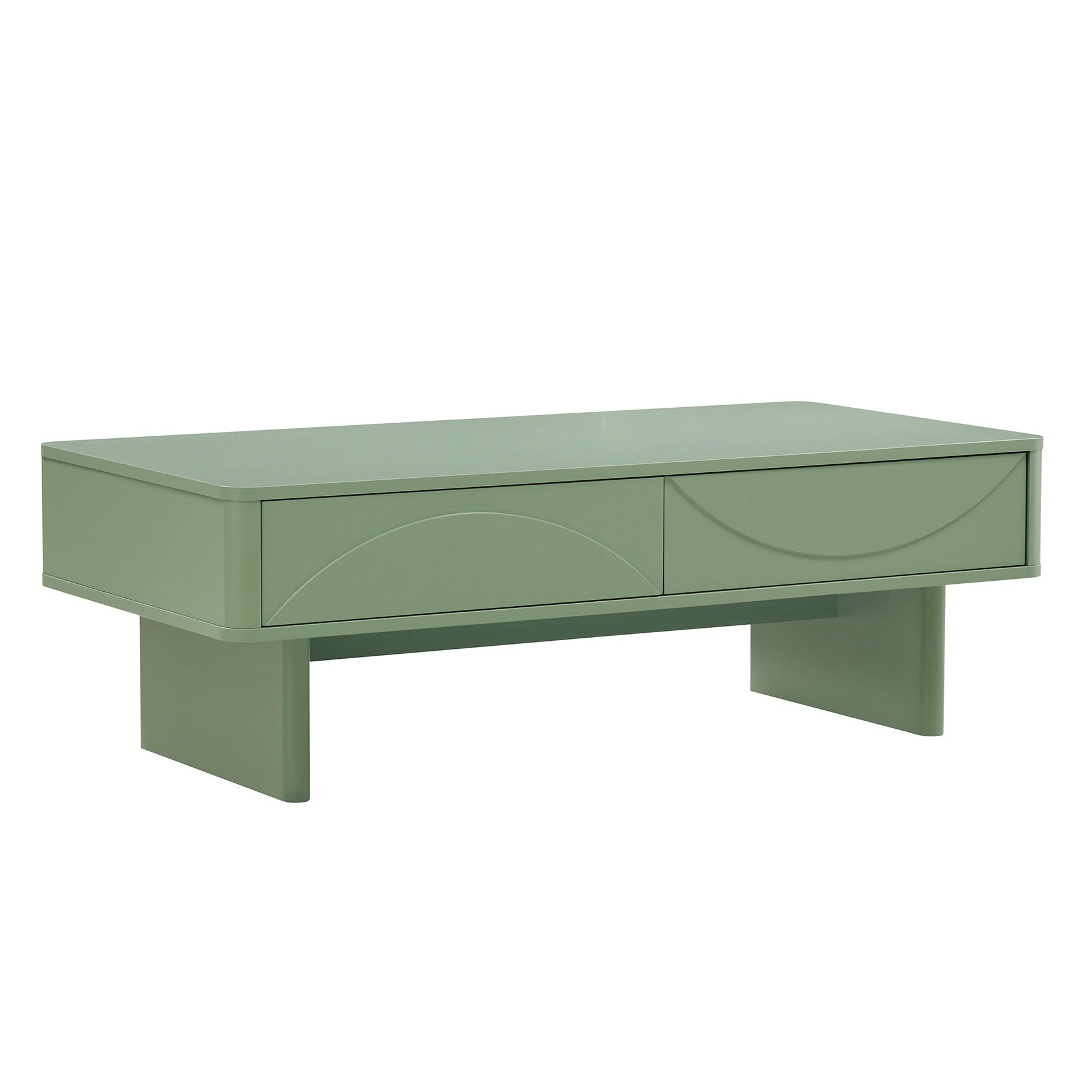 Ella 47.2" Sage Green Coffee Table | Modern Minimalist Living Room Centerpiece | MidinMod