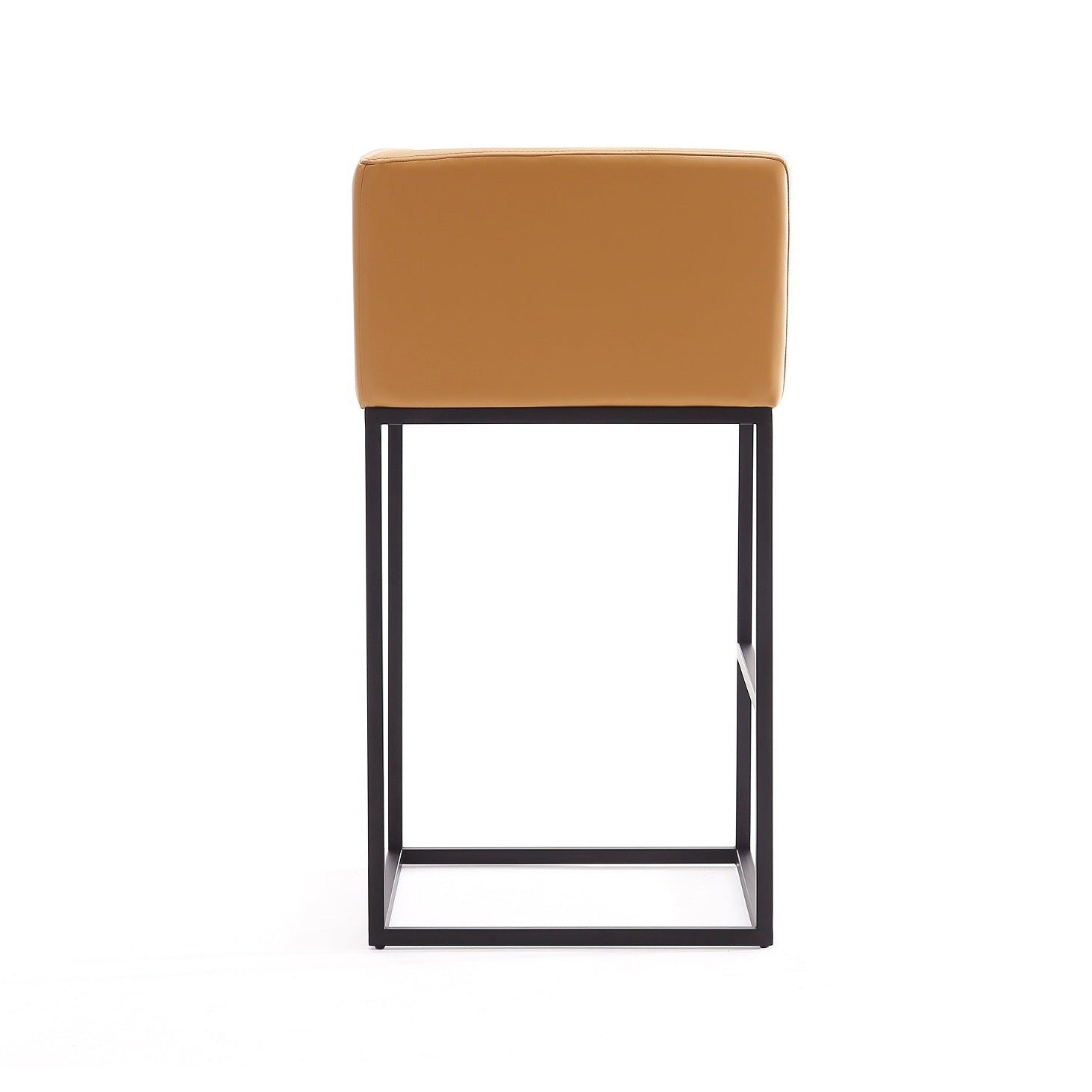 Embassy Upholstered Counter Stool with Backrest - Camel | MidinMod