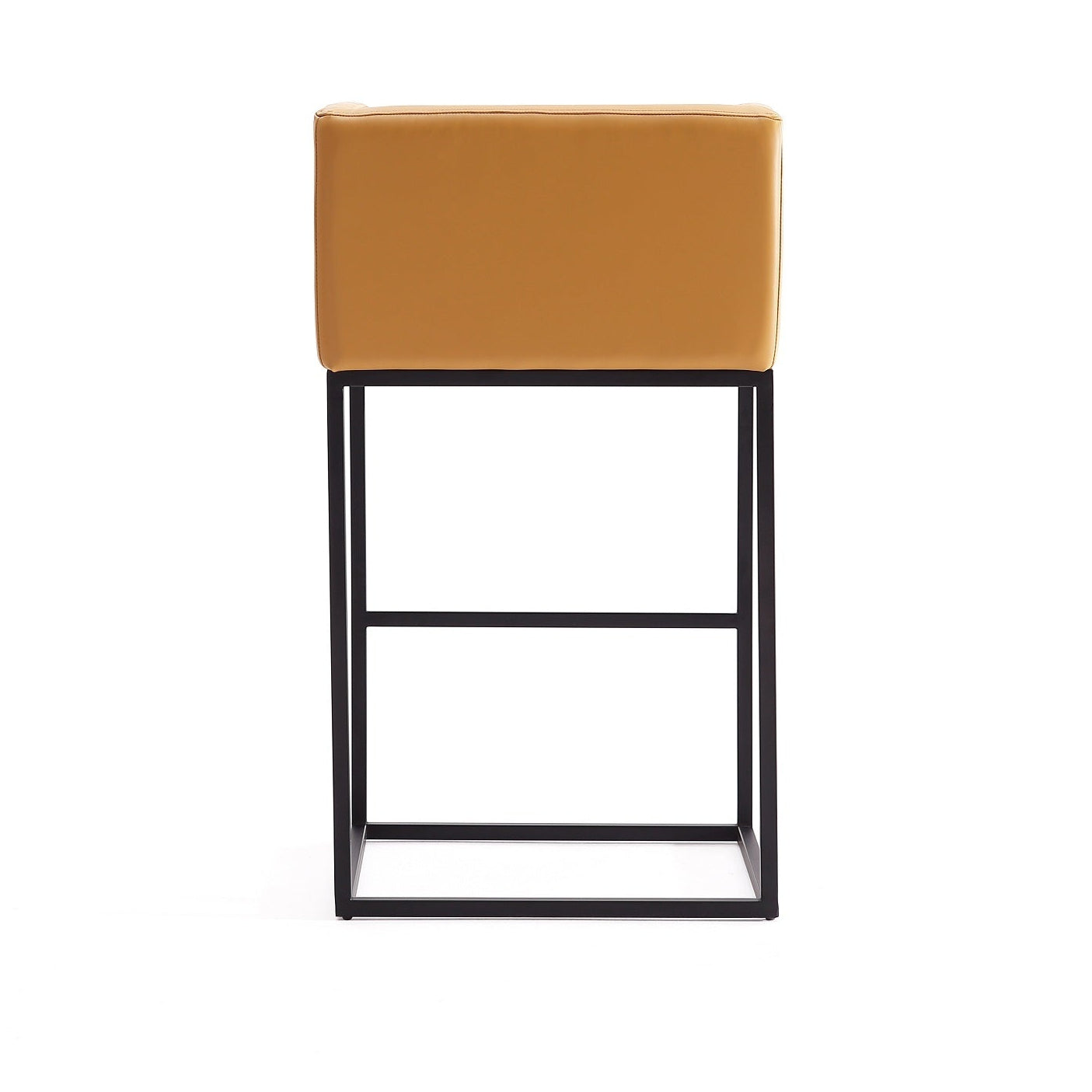Embassy Upholstered Counter Stool with Backrest - Camel | MidinMod