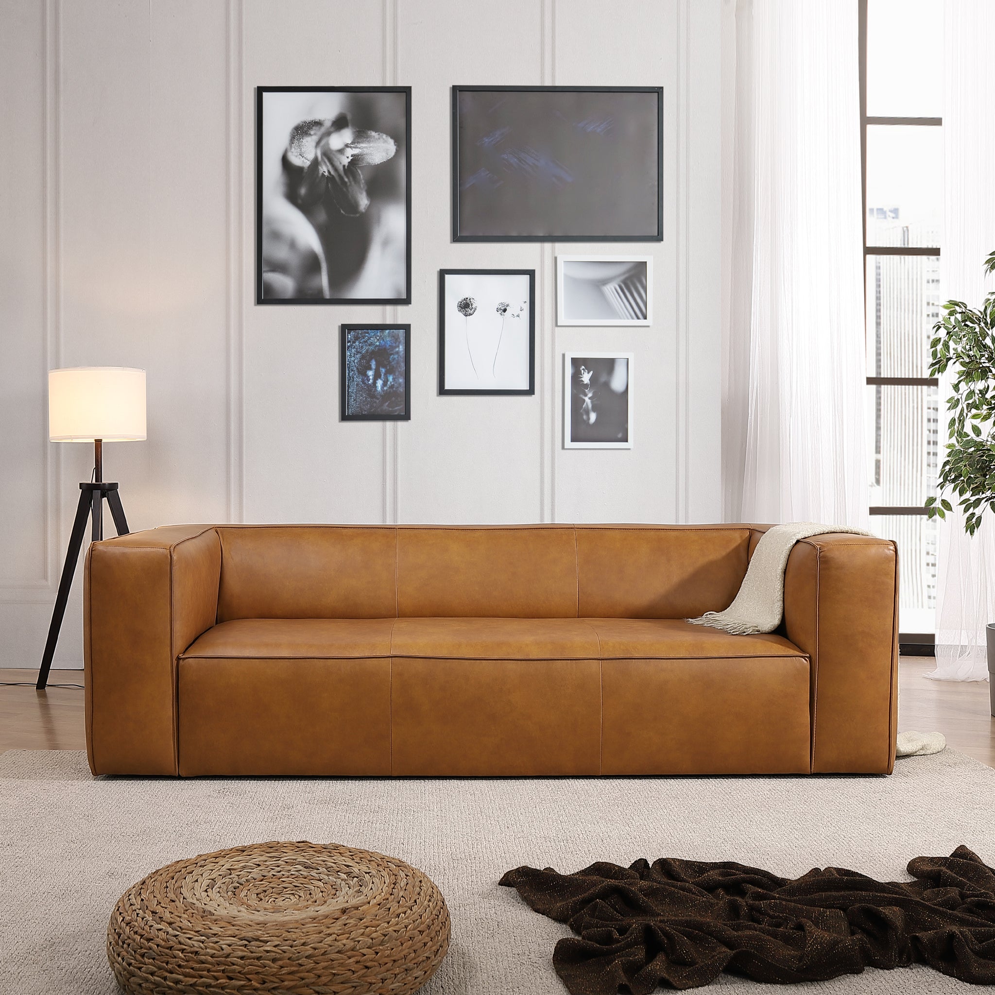 Emerson leather deals sectional