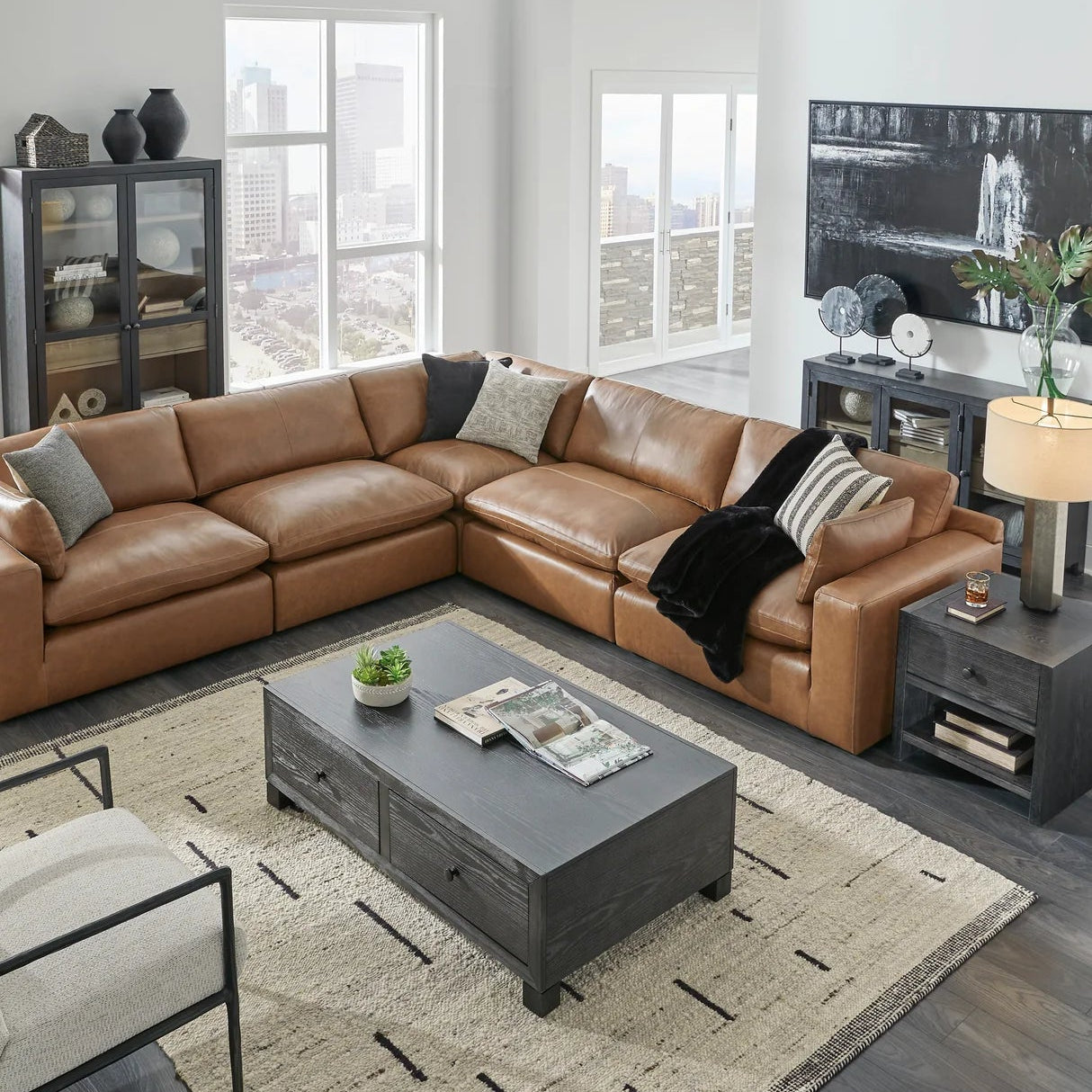 Emilia Contemporary Modular Sectional Sofa