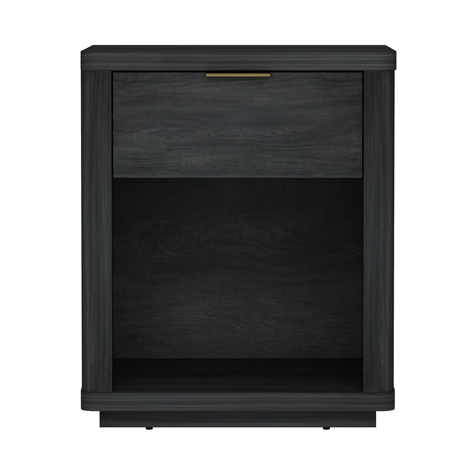 Evelyn Charcoal Gray Nightstand | Modern Bedside Storage Table | MidinMod