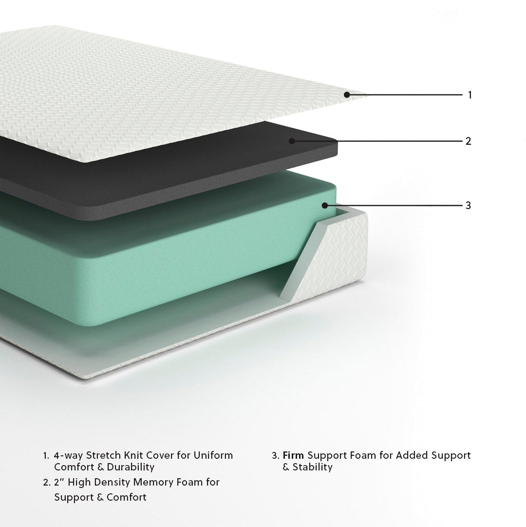 Chime 12 Inch Memory Foam Twin Mattress