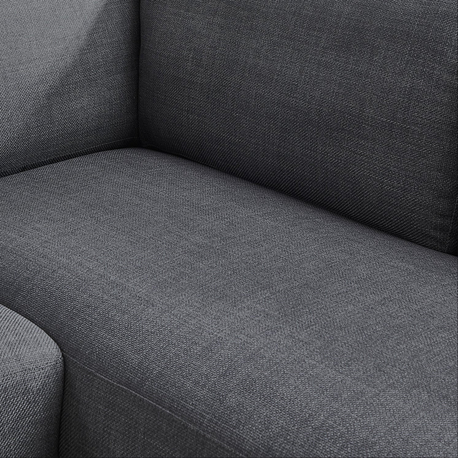 Glendale Grey Linen L-Shaped Left Sectional Sofa - MidinMod