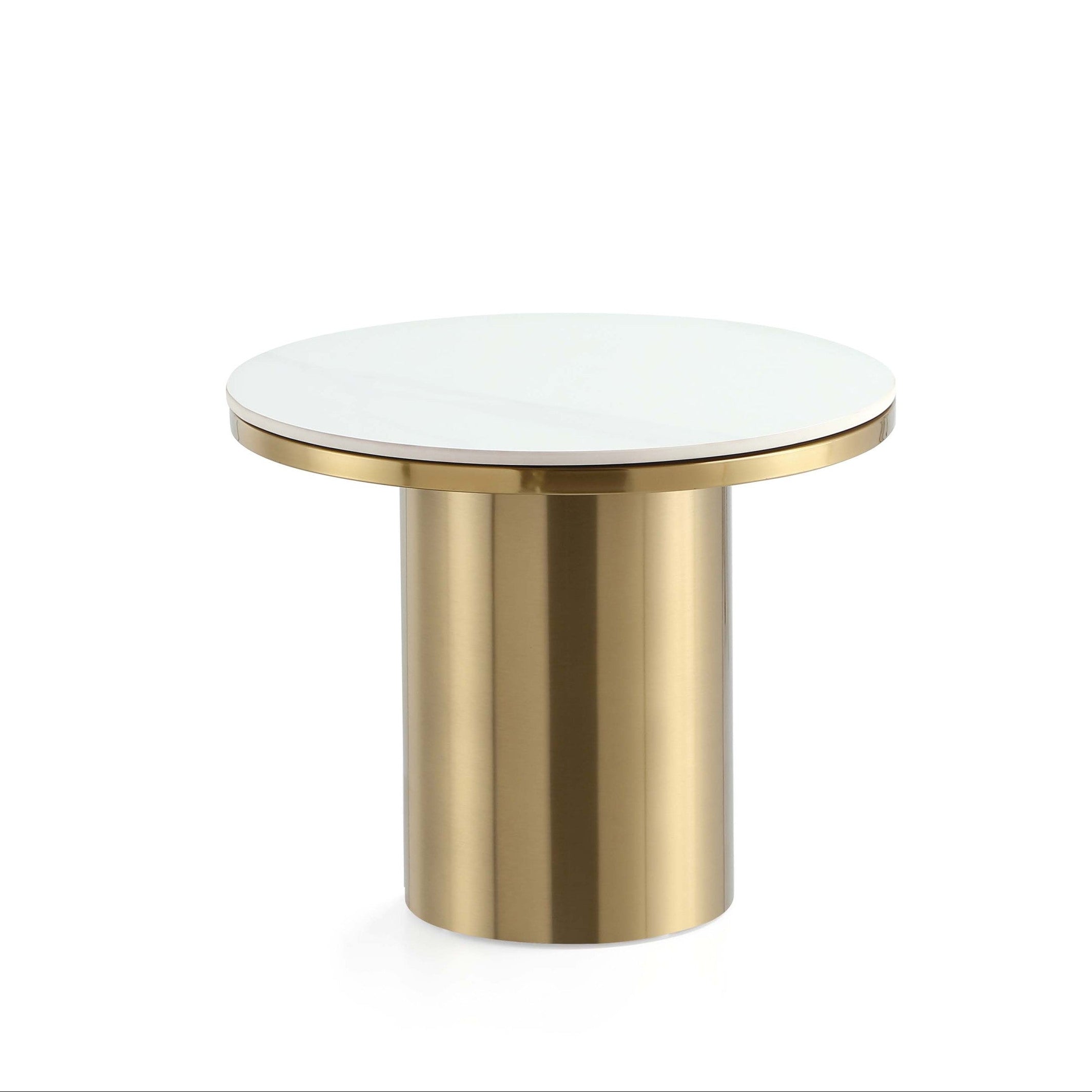 Glenn Modern Gold End Table | Sleek Contemporary Side Table | MidinMod
