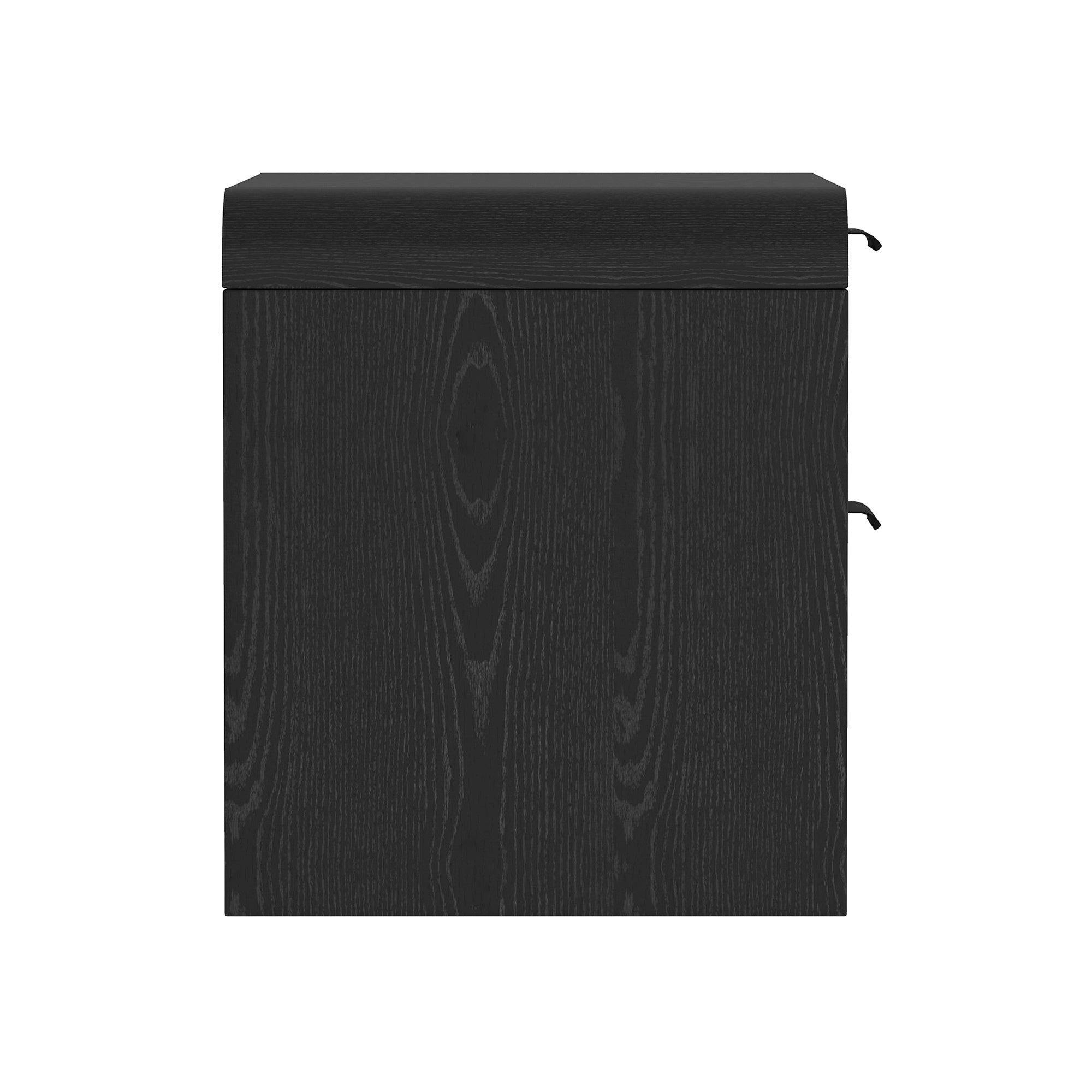Grace Modern Black Solid Wood Nightstand | Sleek Bedside Storage | MidinMod
