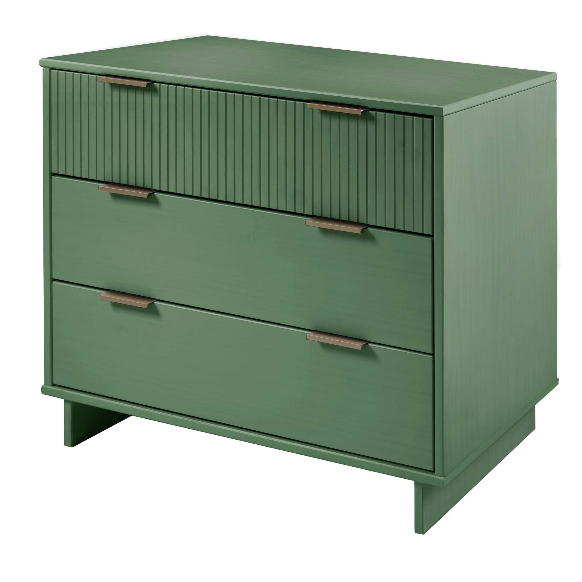Granville 38.18" Standard Dresser in Sage Green | Modern Solid Wood Chest of Drawers | MidinMod