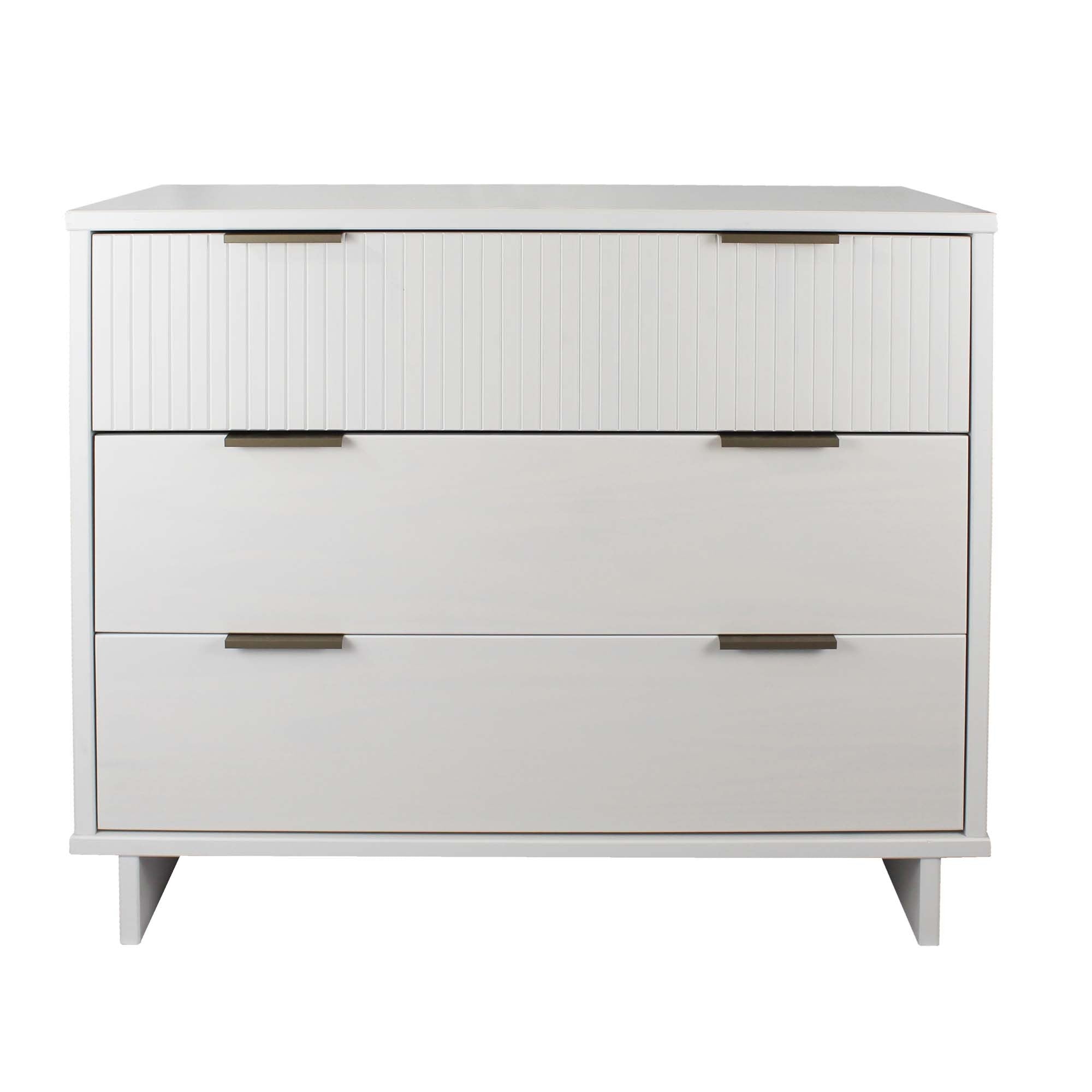 Granville 38" White Standard Dresser | Modern Solid Wood Bedroom Chest | MidinMod
